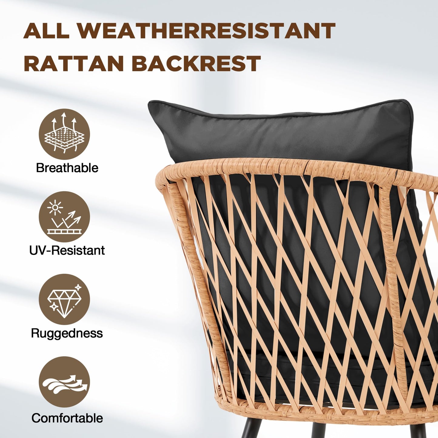 7-Piece All-Weather Rattan Patio Dining Set
