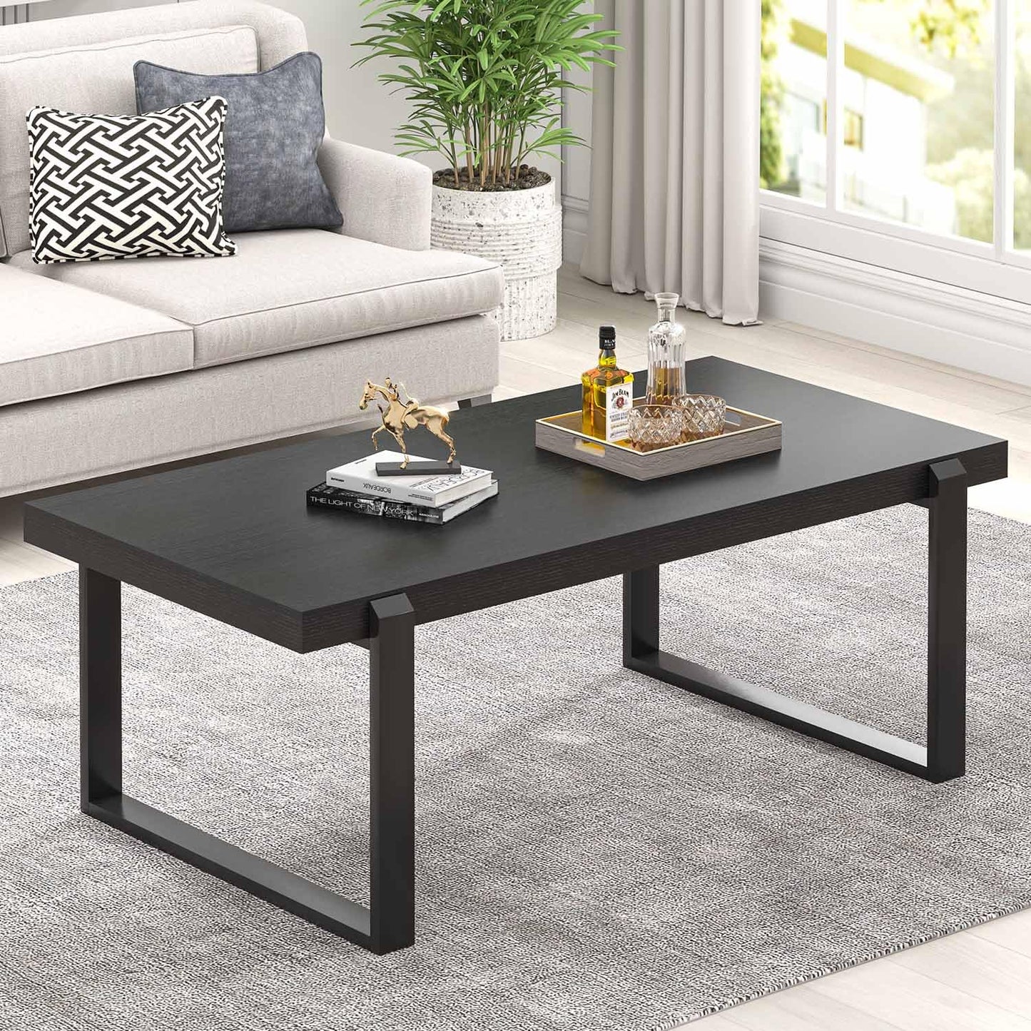 Black Industrial Coffee Table