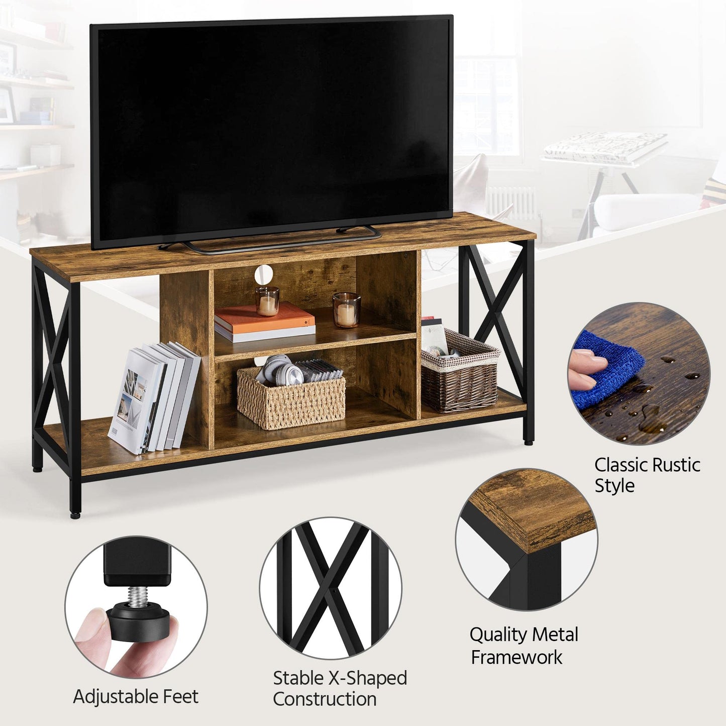 Rustic Brown TV Stand
