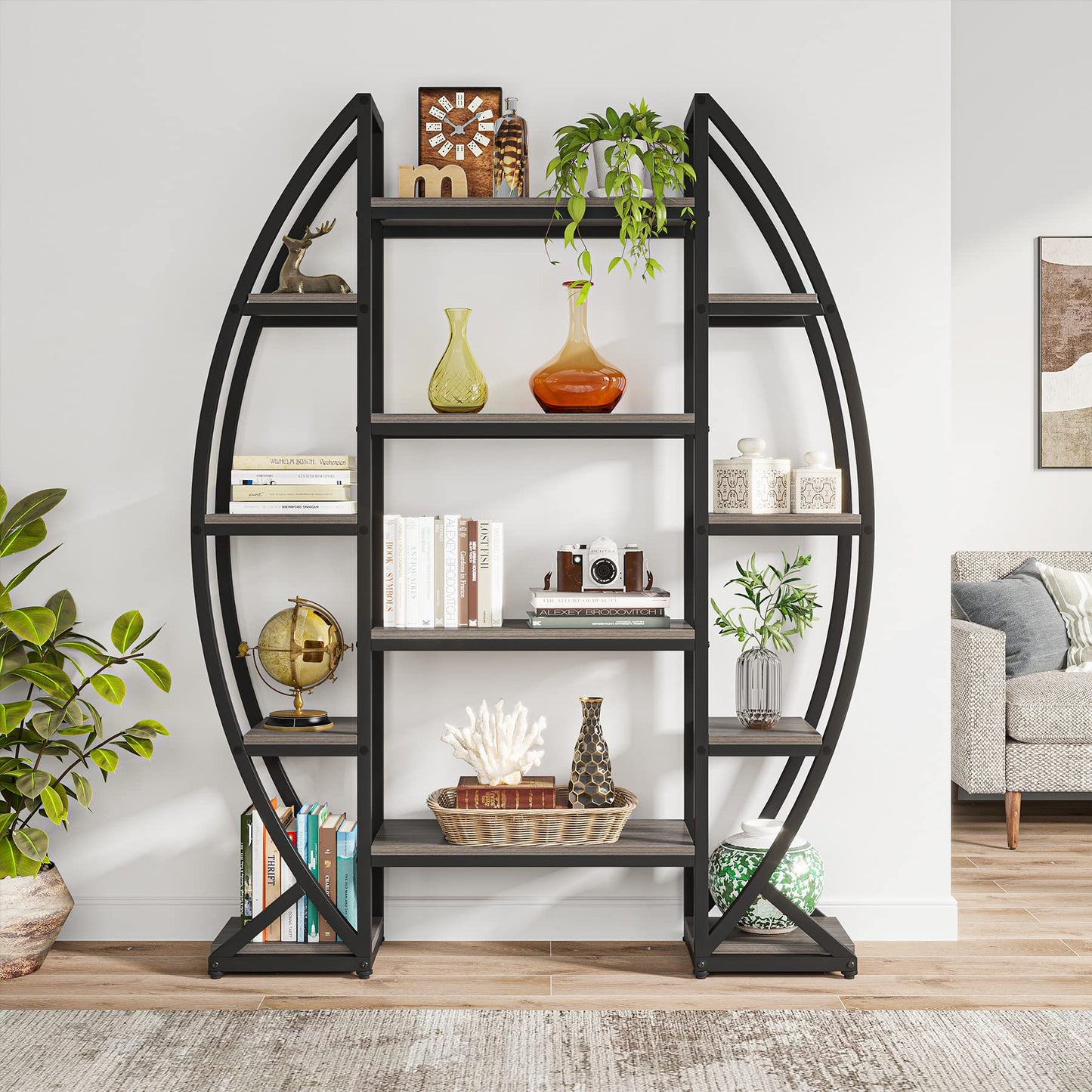 8 Tiered Curved Plant Stand