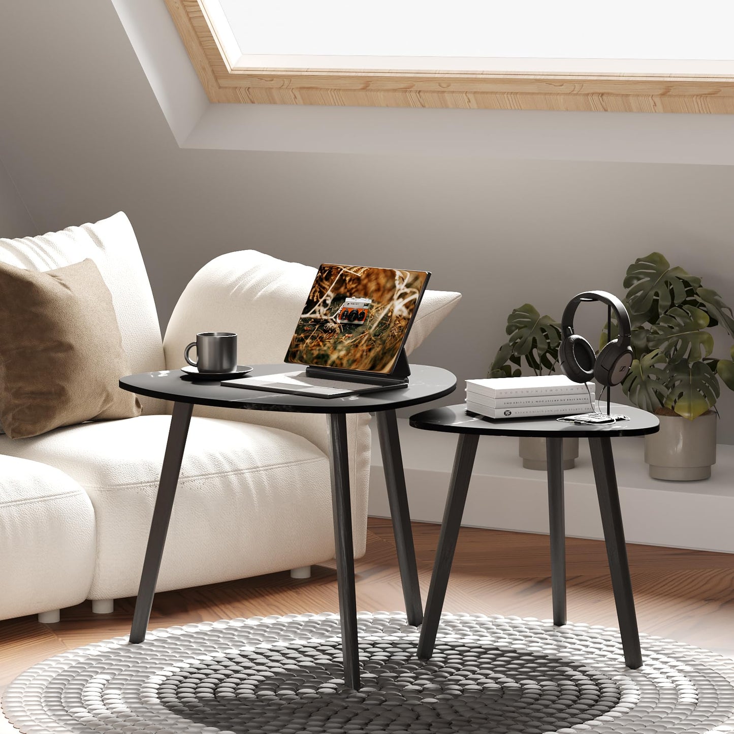 Marble Black Coffee Table