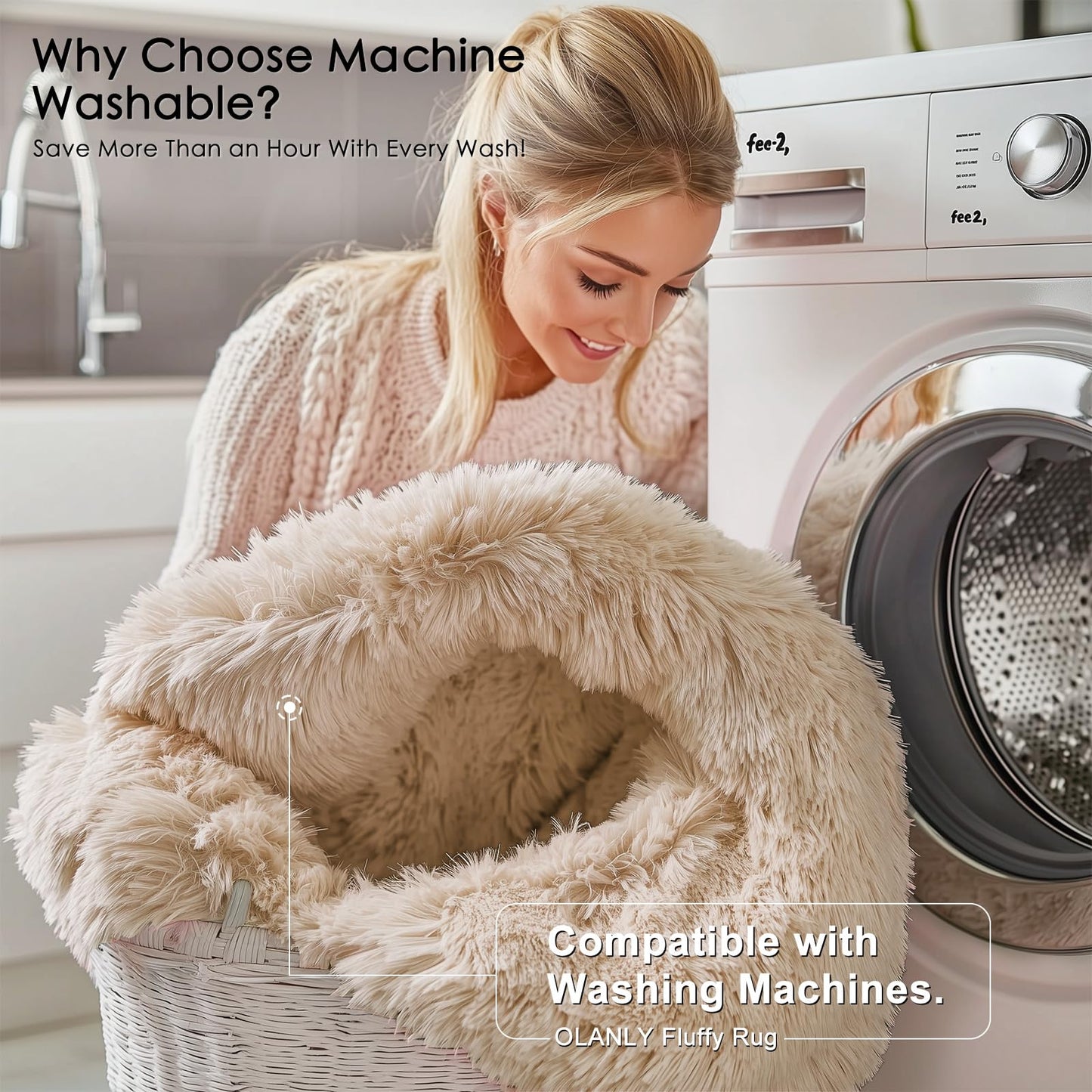 Beige Color Area Rug(4' x 5.9')