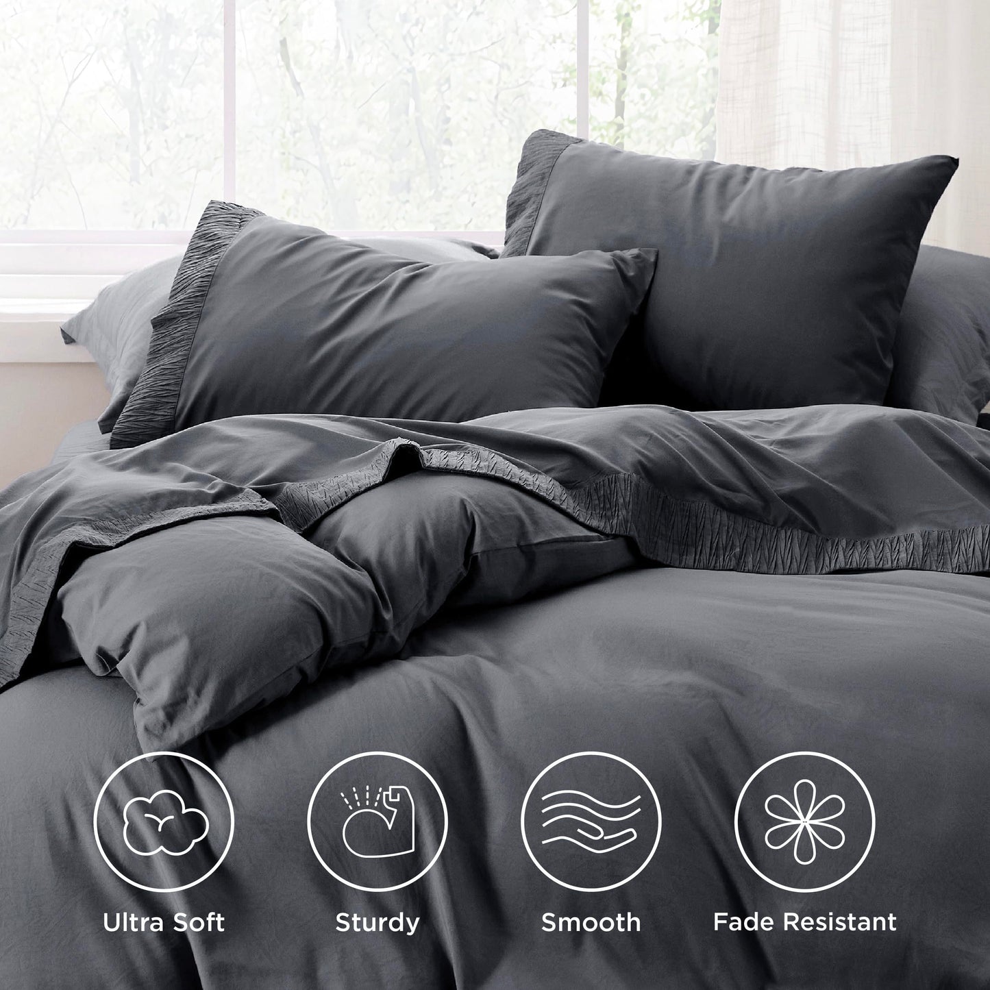 4 Pieces Luxury Bed Sheet Set
