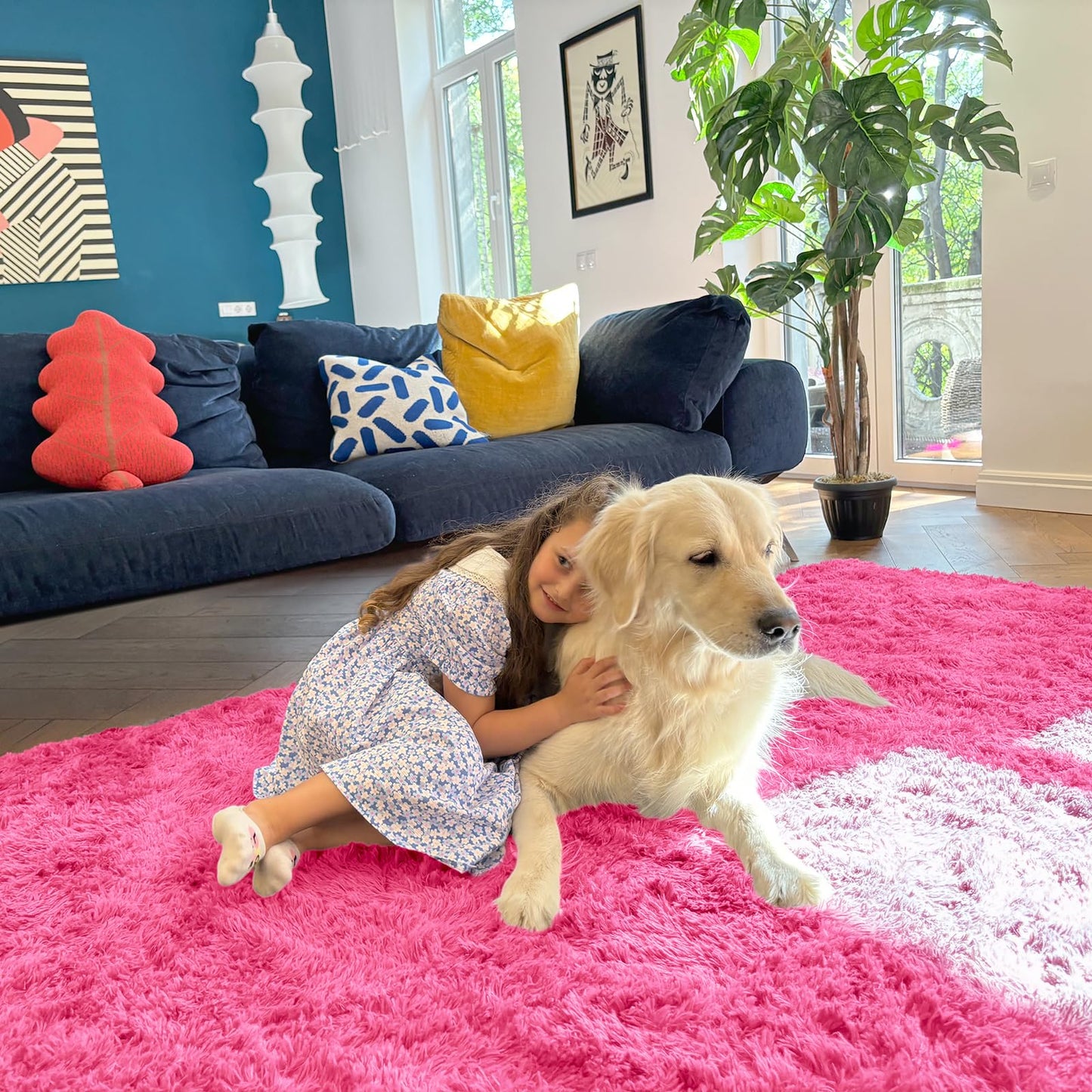 Hot Pink Area Rugs