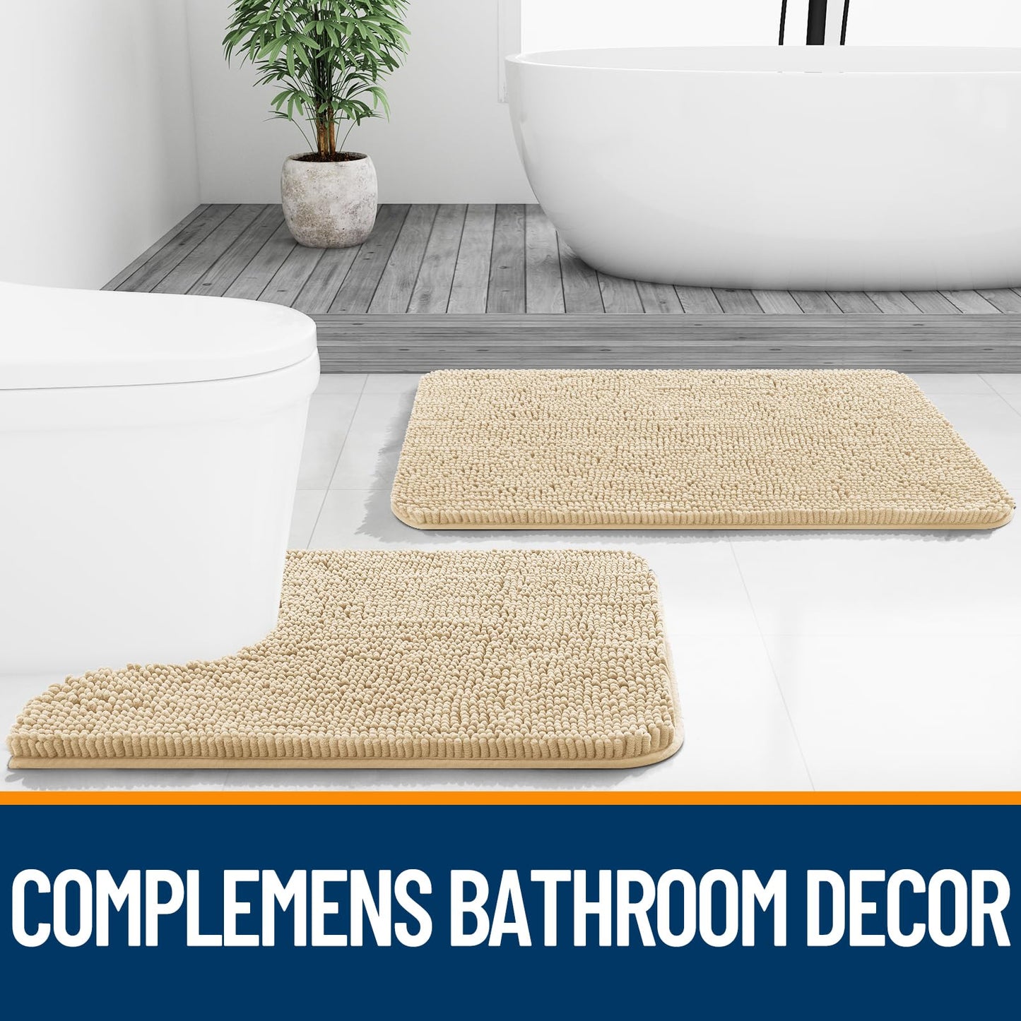 Beige Bathroom Rugs