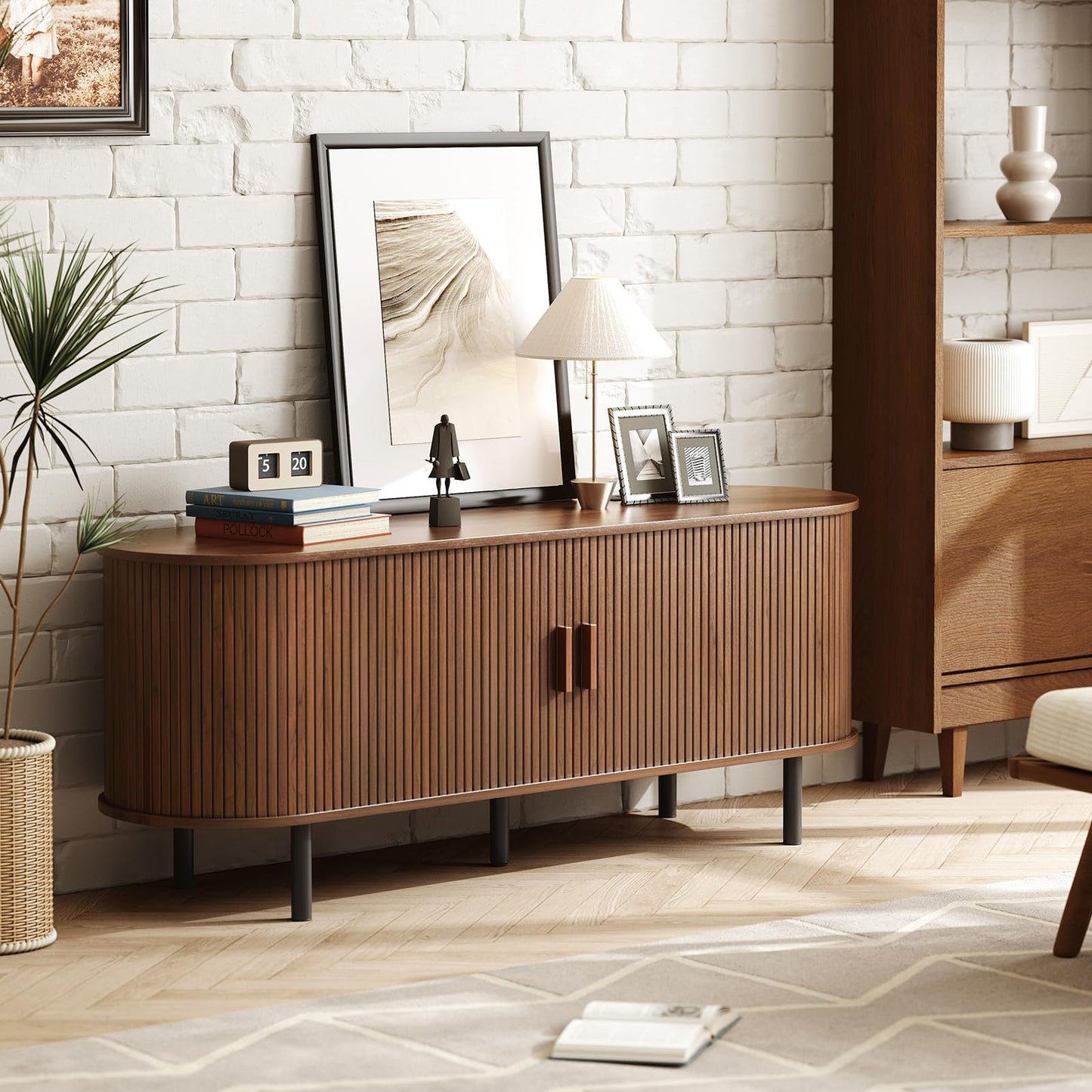 Walnut - 60 Inch TV Stand