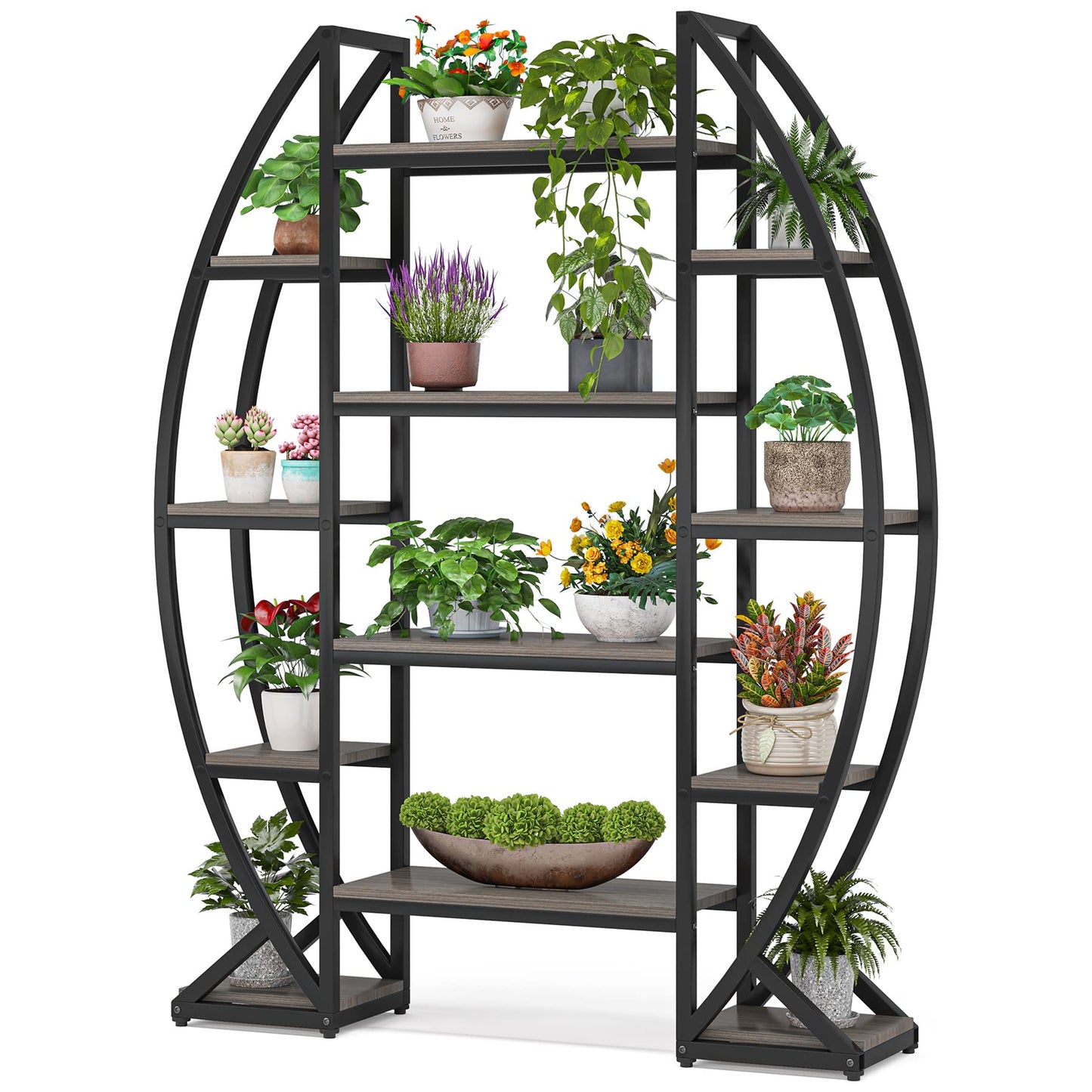 8 Tiered Curved Plant Stand