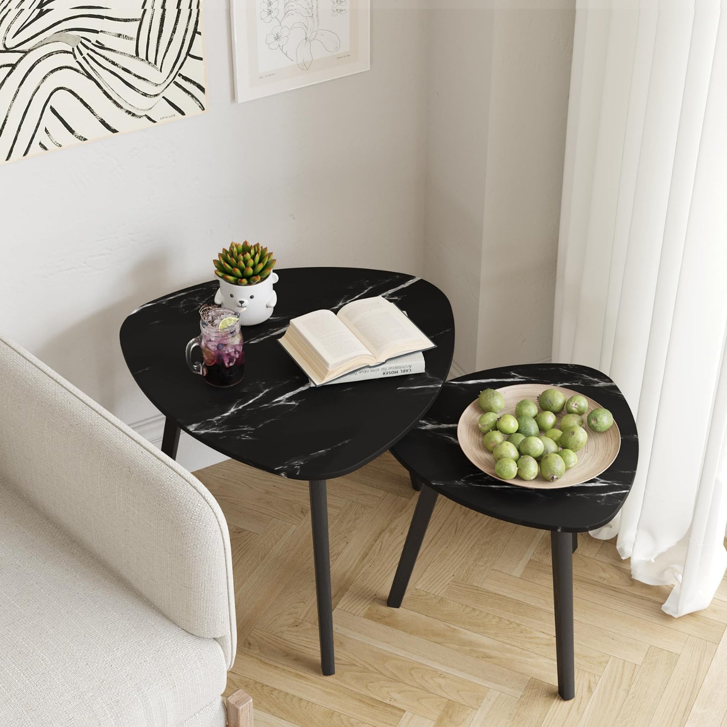 Marble Black Coffee Table