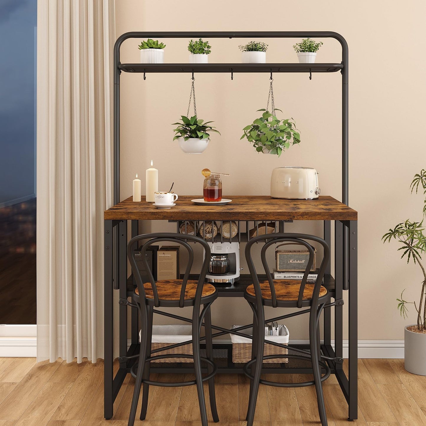 Vintage Kitchen Bakers Rack