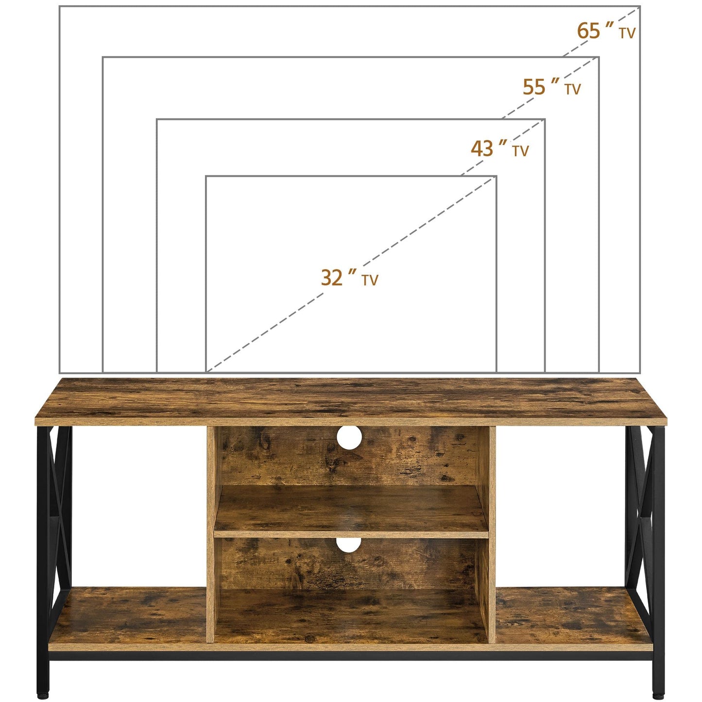 Rustic Brown TV Stand