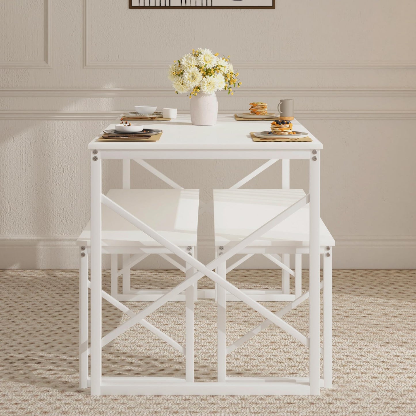 Kitchen Table with 2 Benches