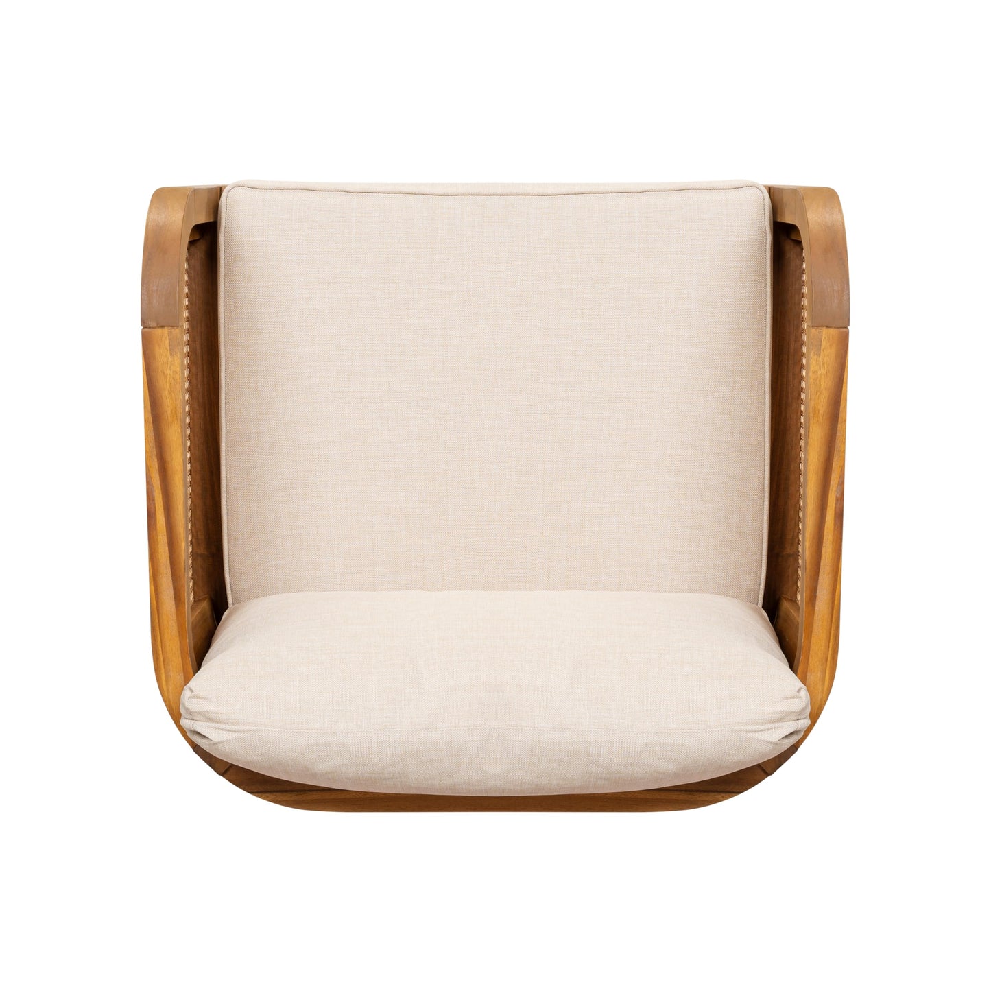 Bohemian Acacia Wood Patio Accent Chairs