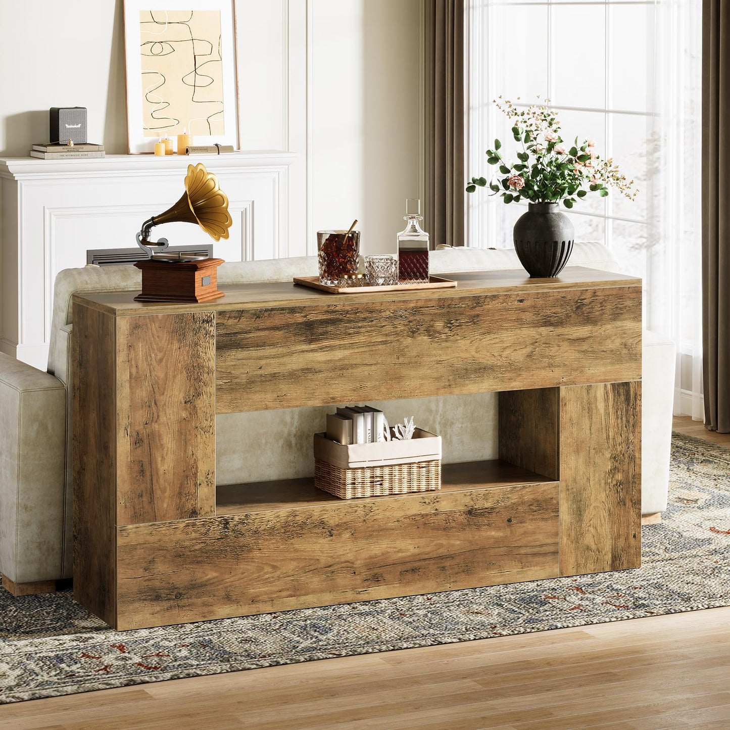 63" Farmhouse Console Table