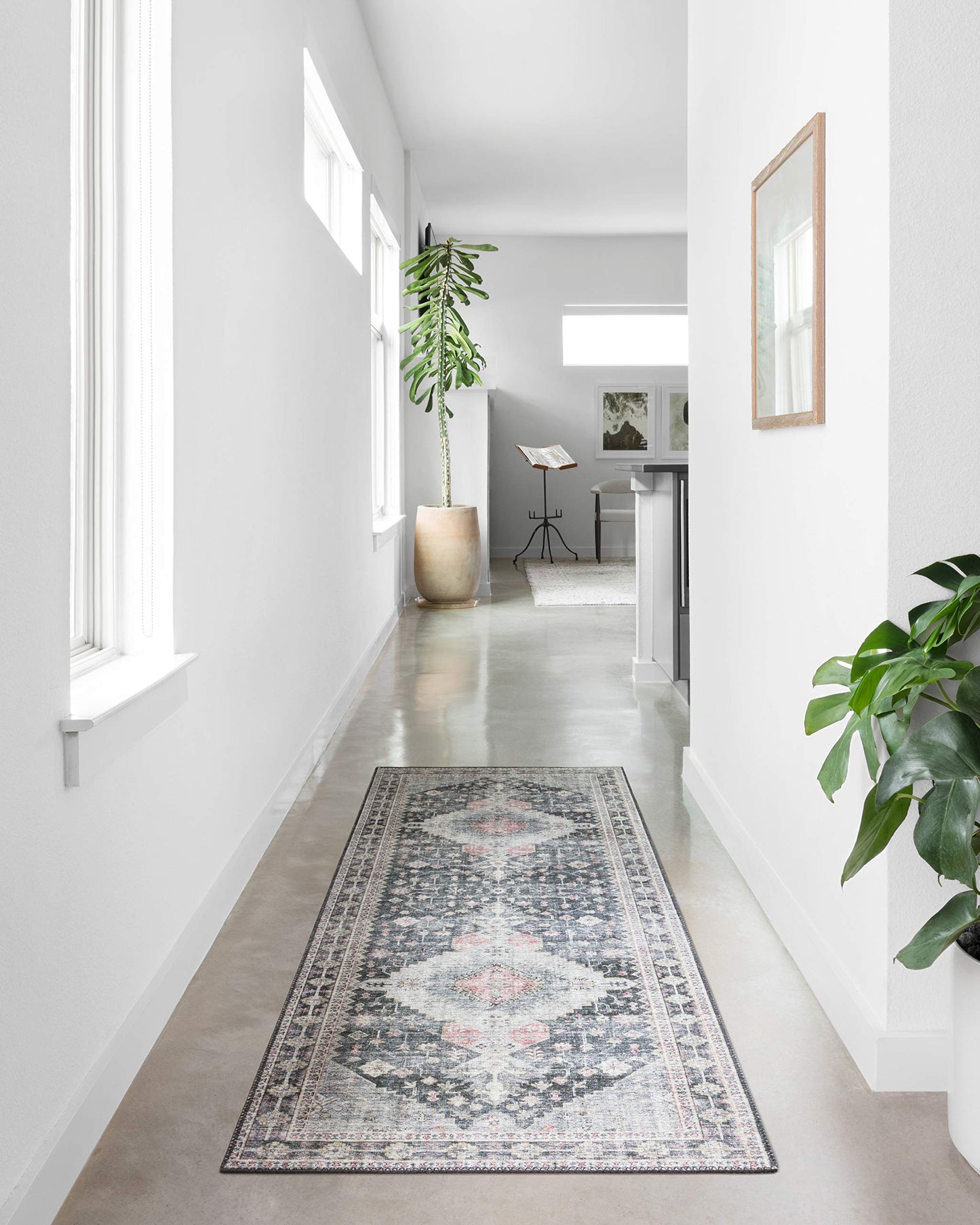 Charcoal/Multi Area Rug