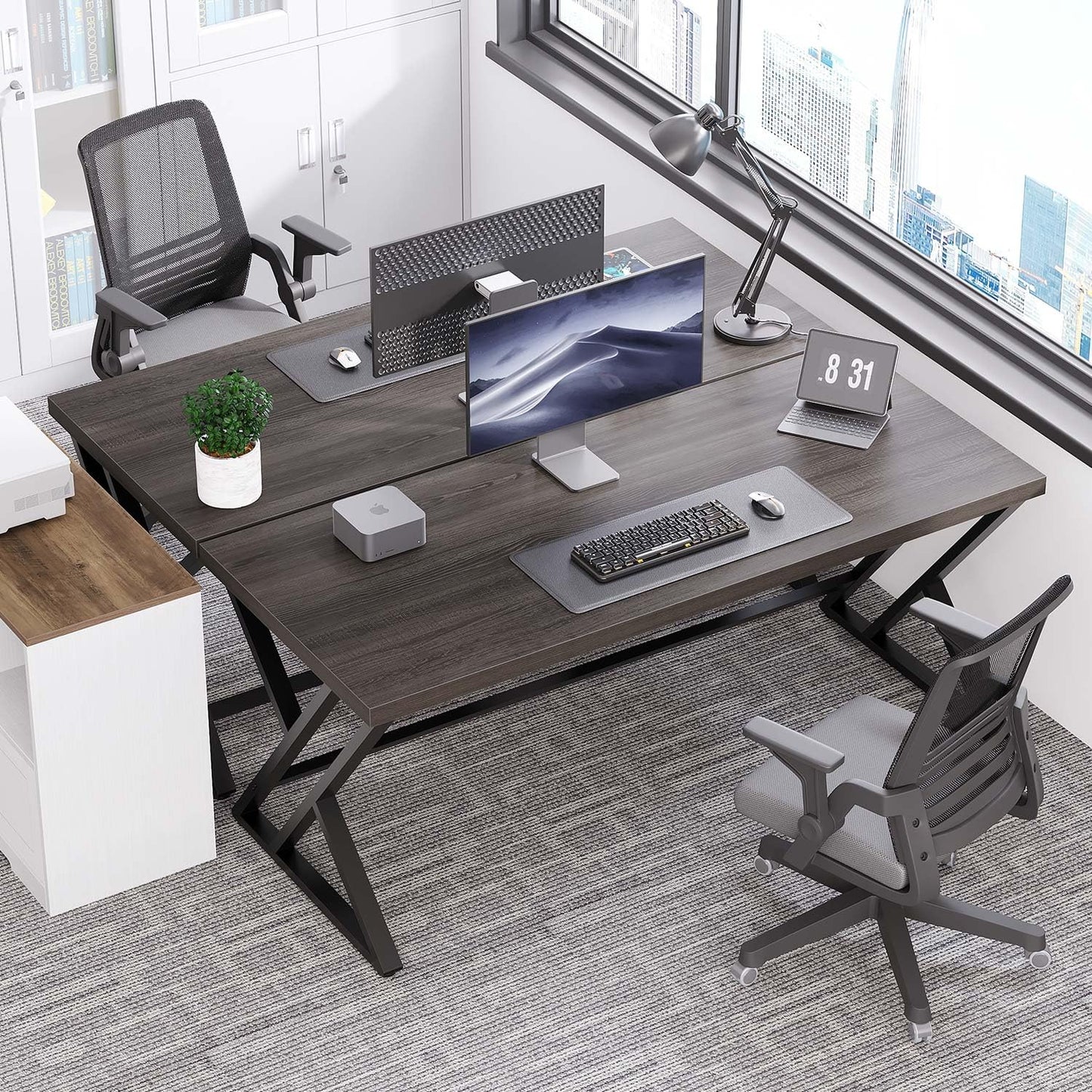 Dark Gray Computer Desk