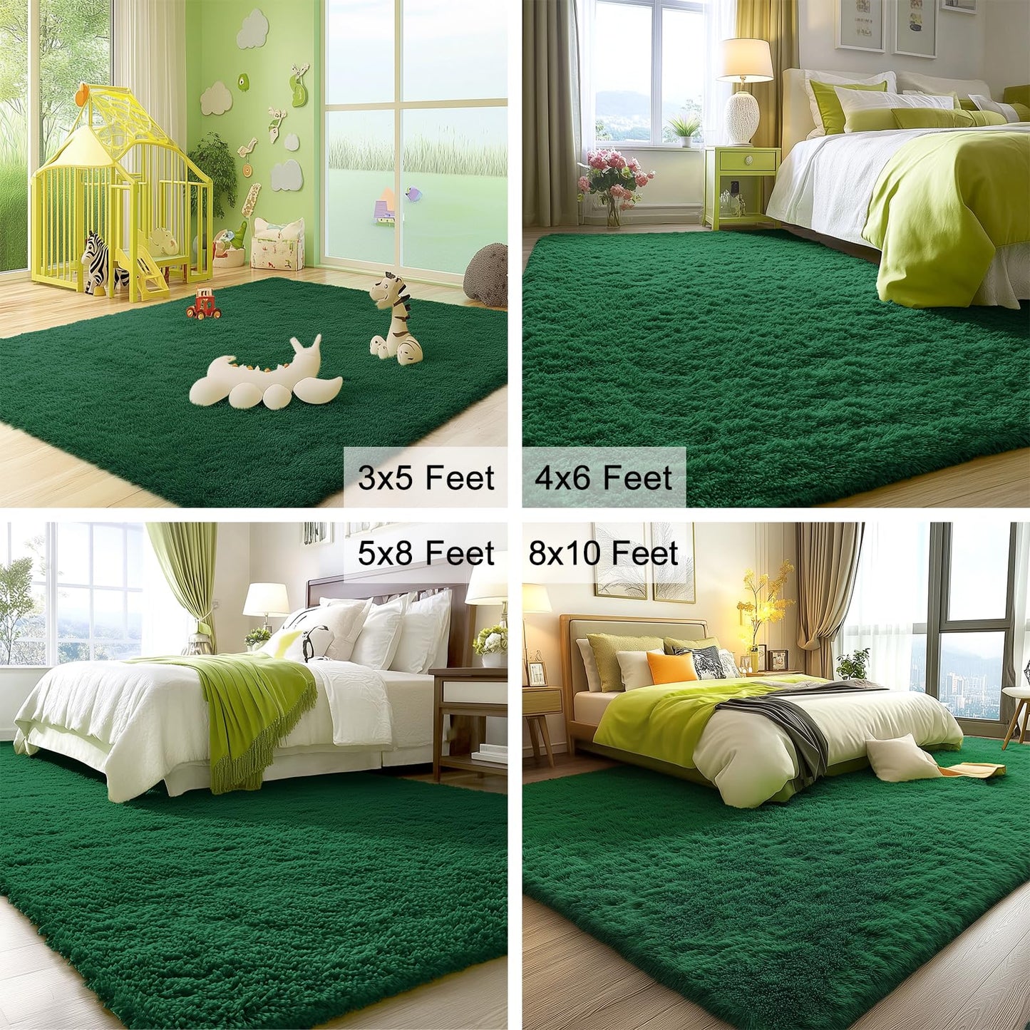 Dark Green Area Rugs