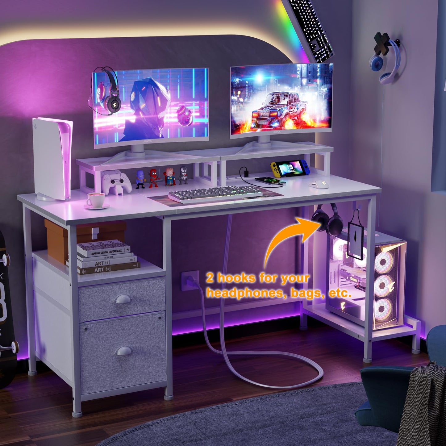 Modern and Spacious Study Desk