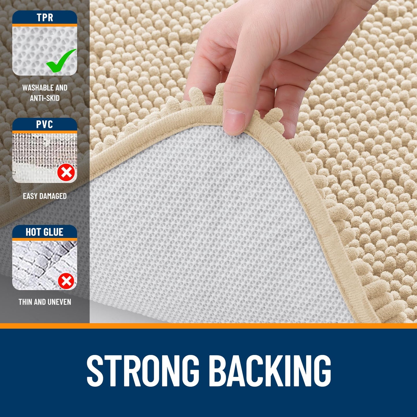 Beige Bathroom Rugs
