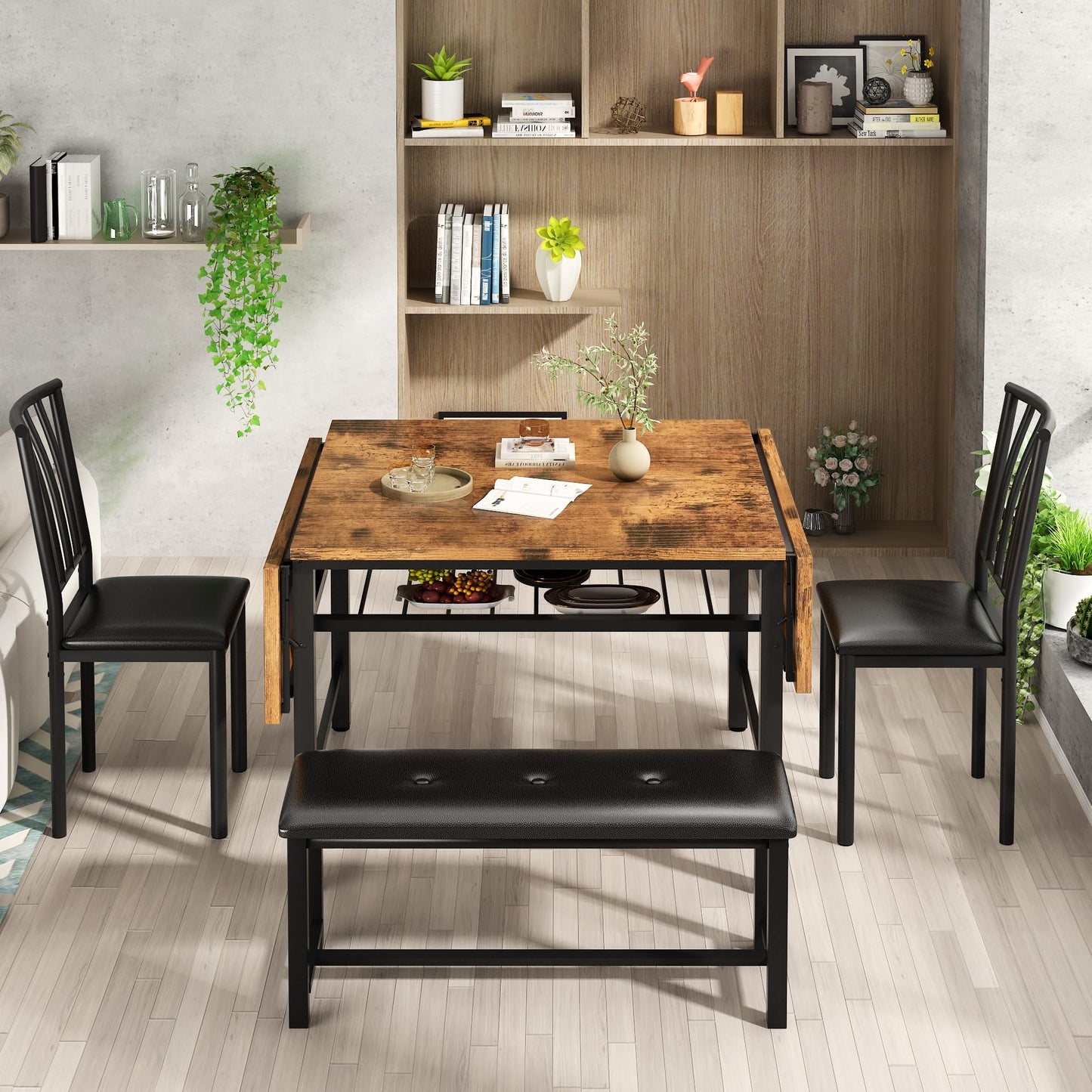 Rustic Brown Dining Table