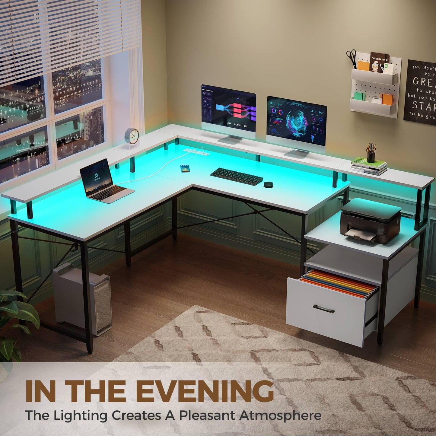 White Computer Desk