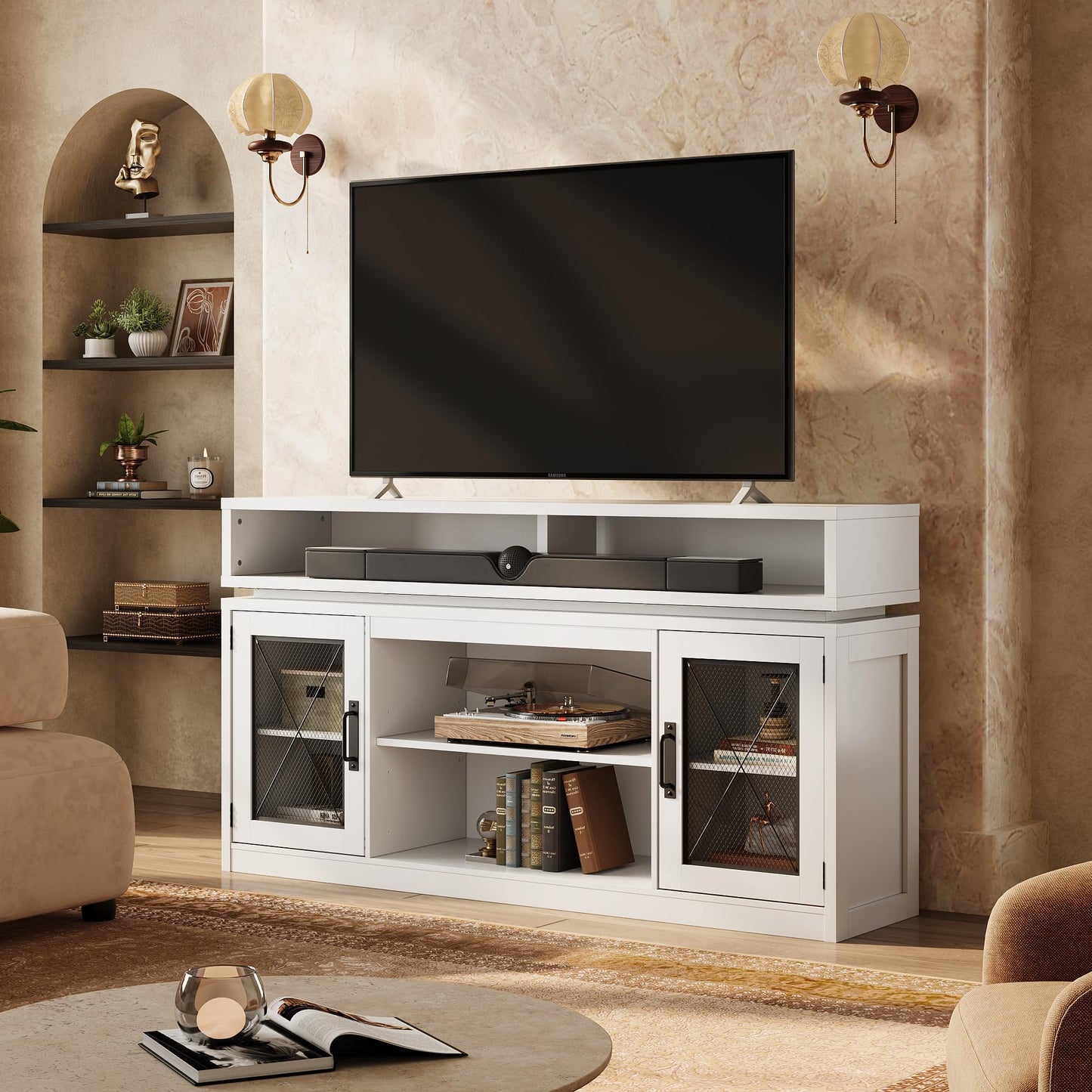 Whtie TV Stand