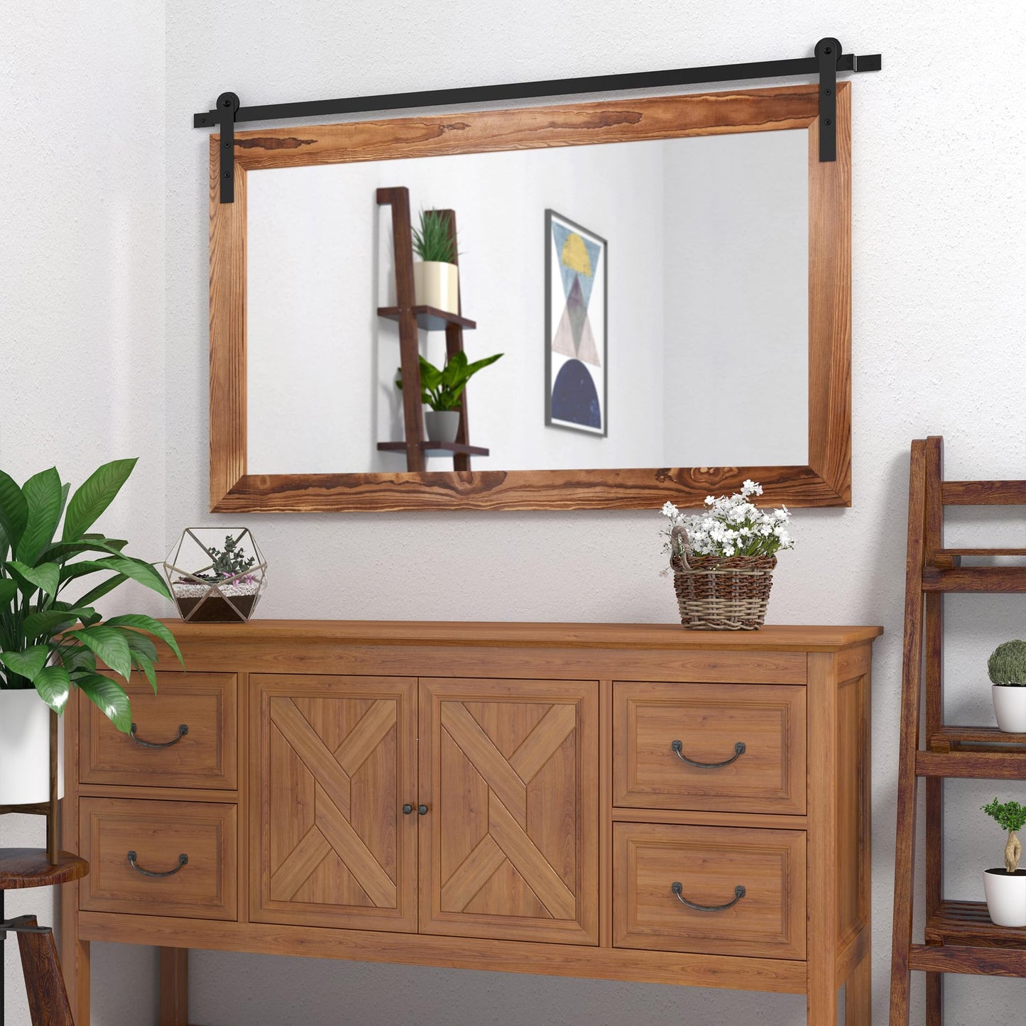 Farmhouse Barn Door Wall Mirror