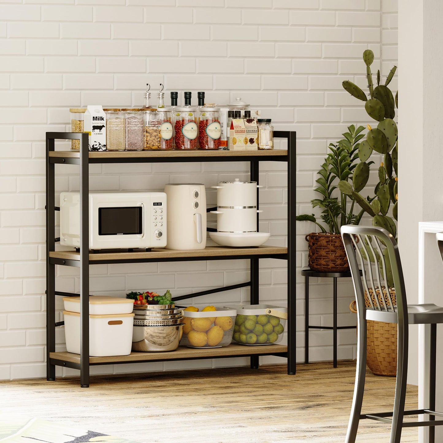 Light Coffee 3 Tier Bookshelf
