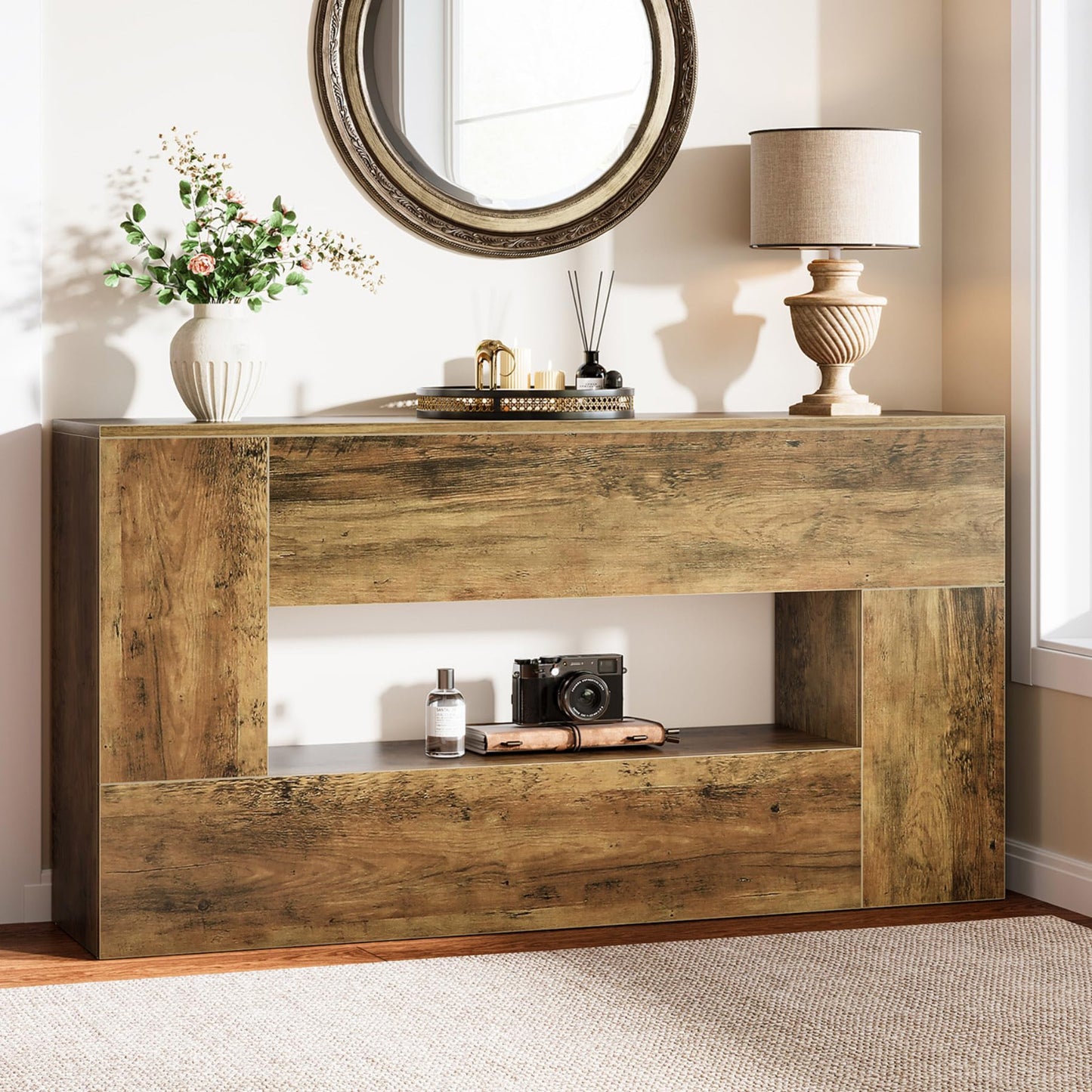 63" Farmhouse Console Table