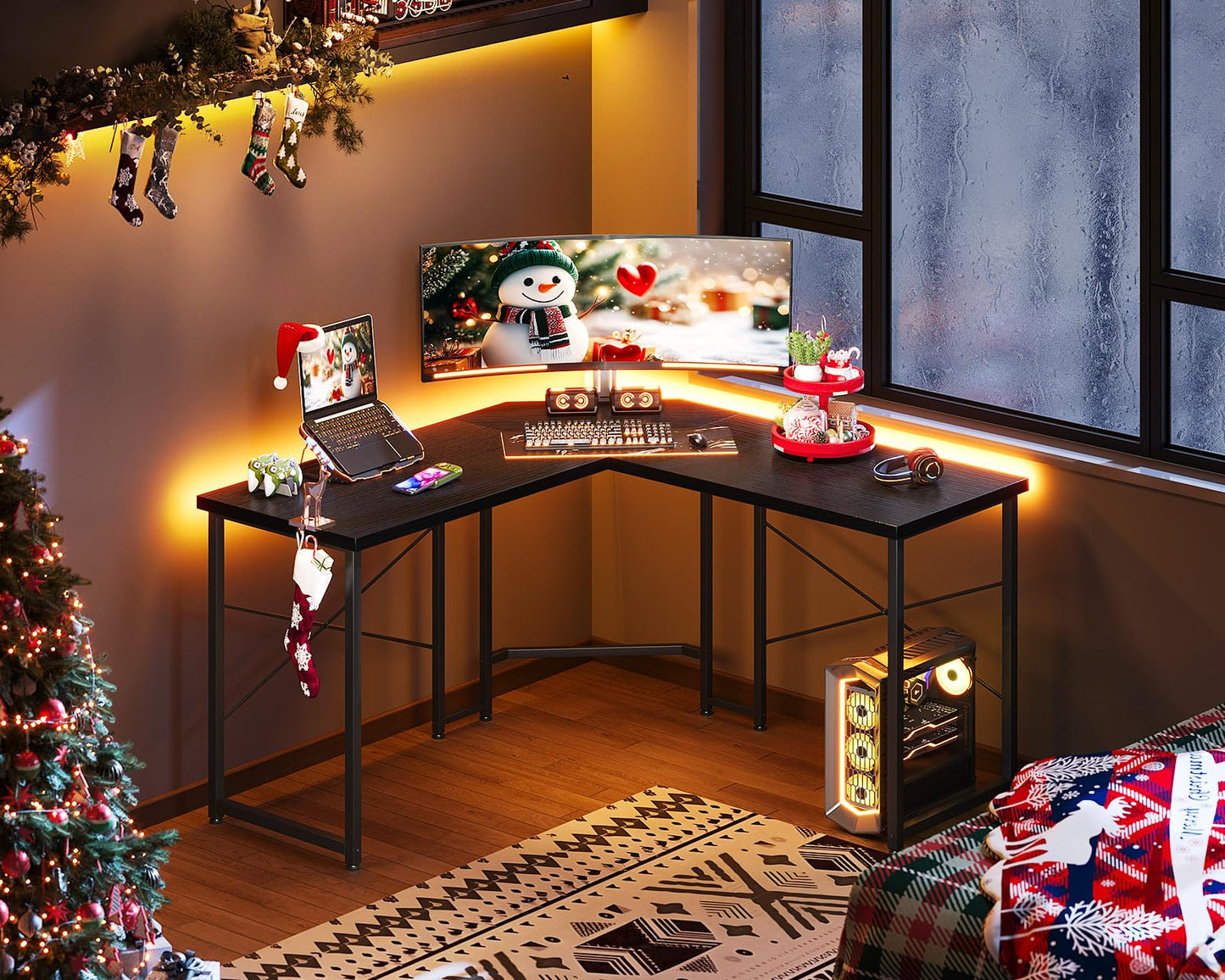 L- Shaped Gaming Desk/Study Desk