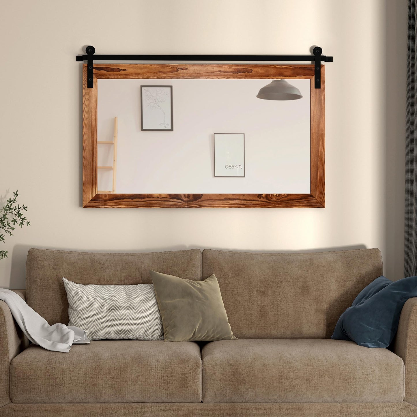Farmhouse Barn Door Wall Mirror