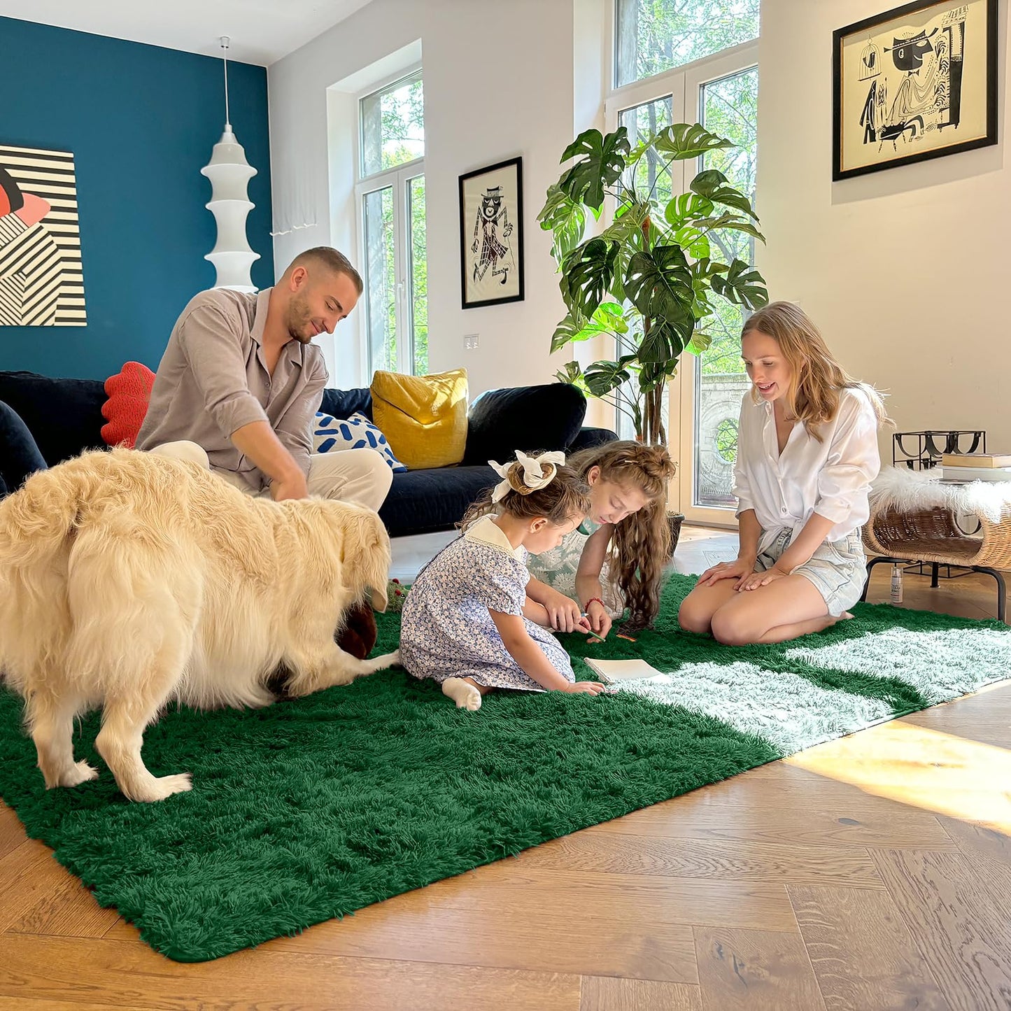 Dark Green Area Rugs