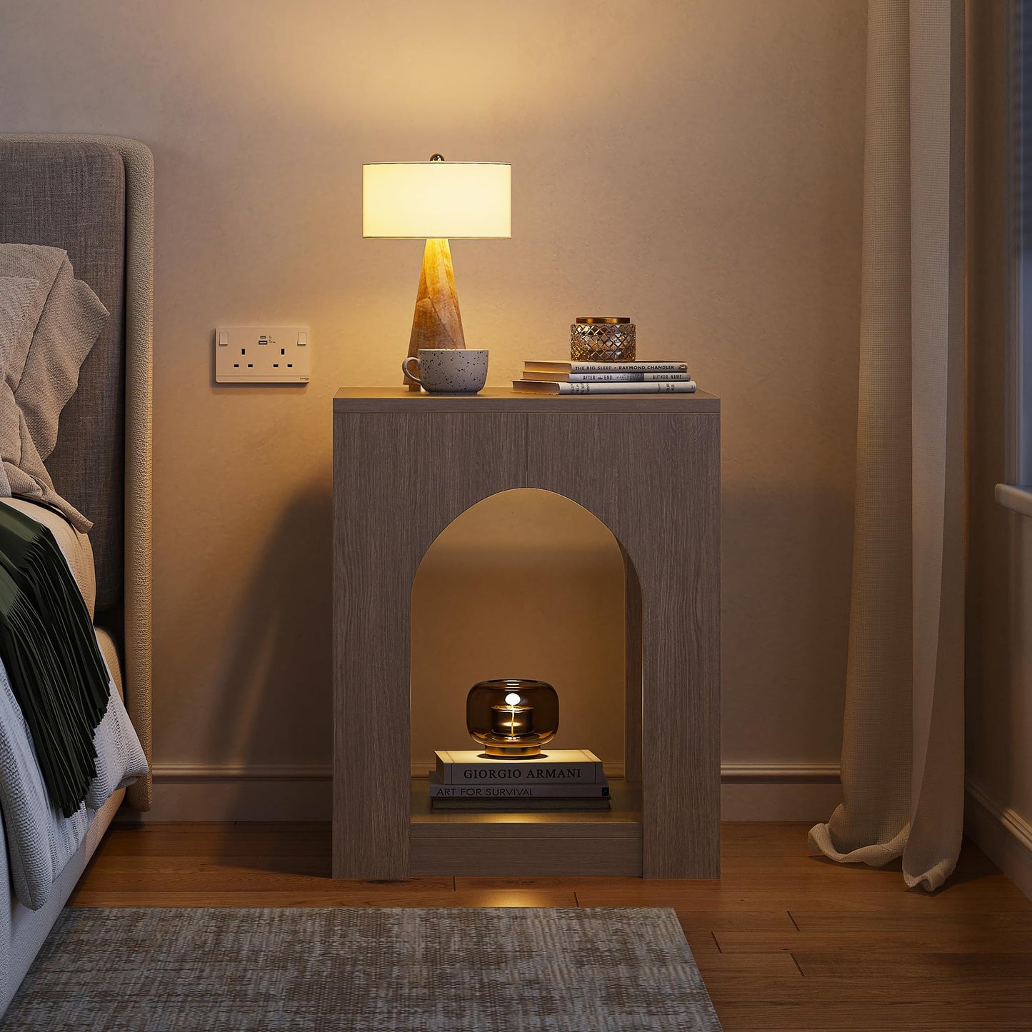2-Tier Storage End Side Table
