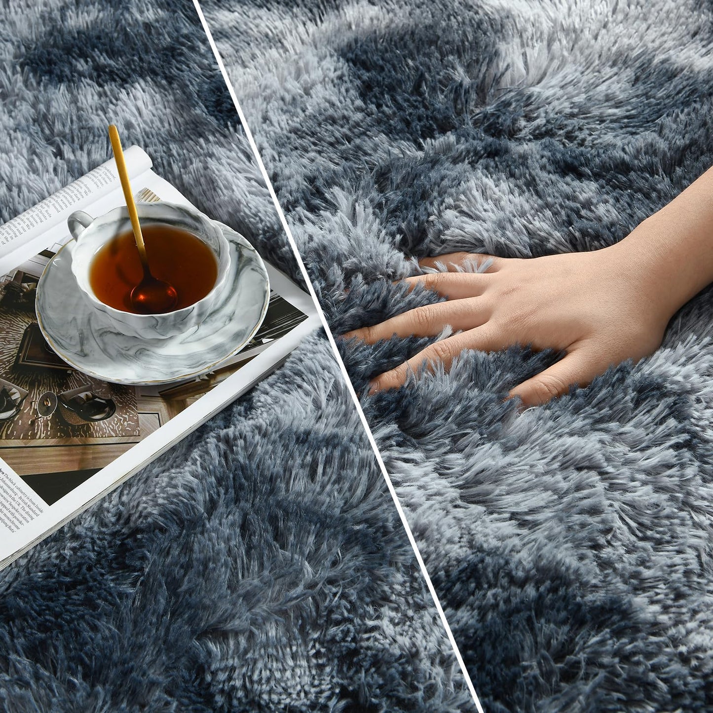 Blue Grey Area Rugs