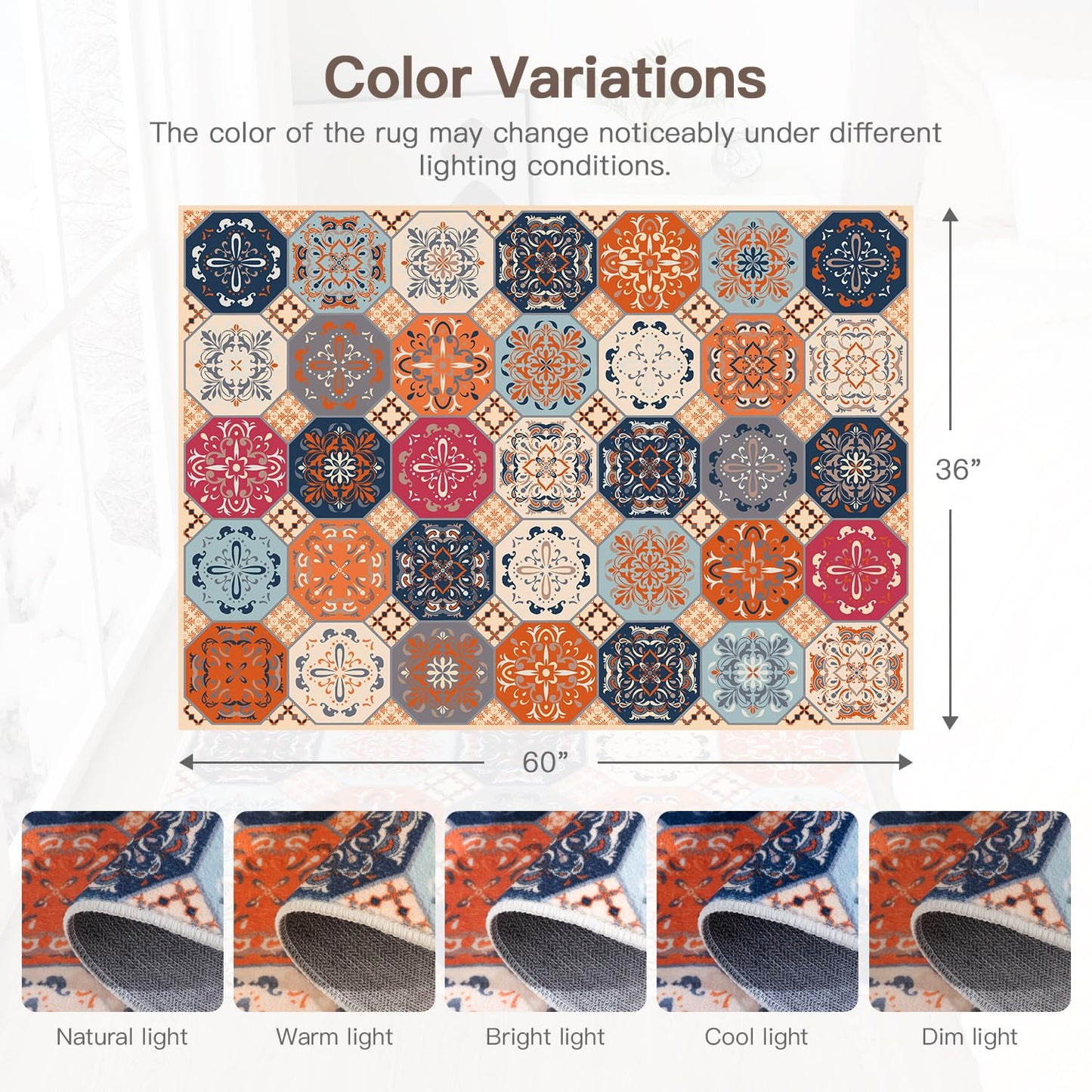 Moroccan Orange Area Rugs