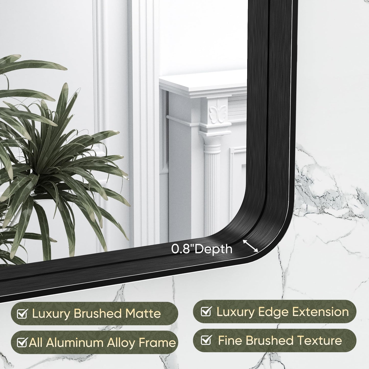 Wall Mounted Vanity Round Corner Mirror