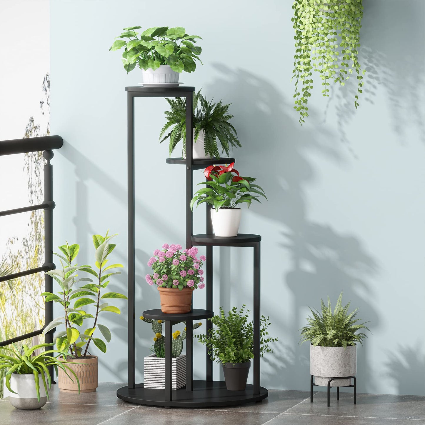 Indoor 4 - Tier Corner Plant Stand