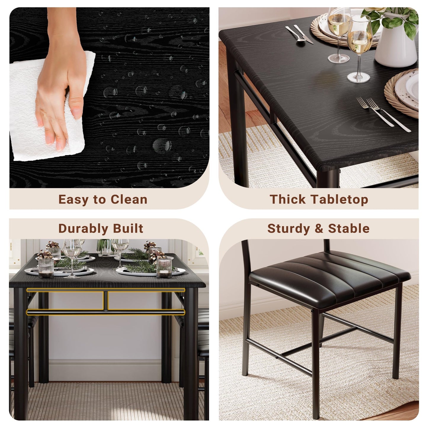 Black Dining Table