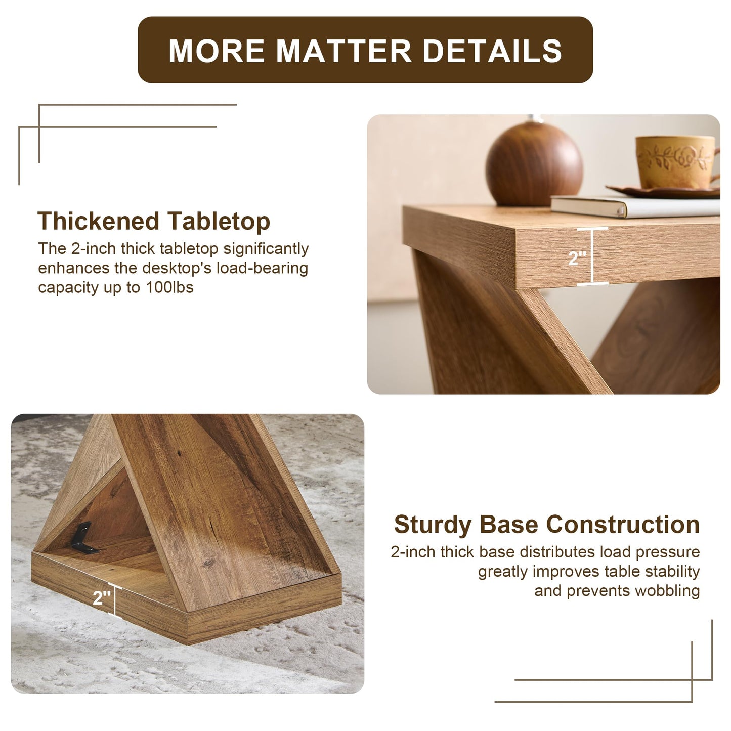 48" Twisted Center Table with Wood Thickened Pedestal