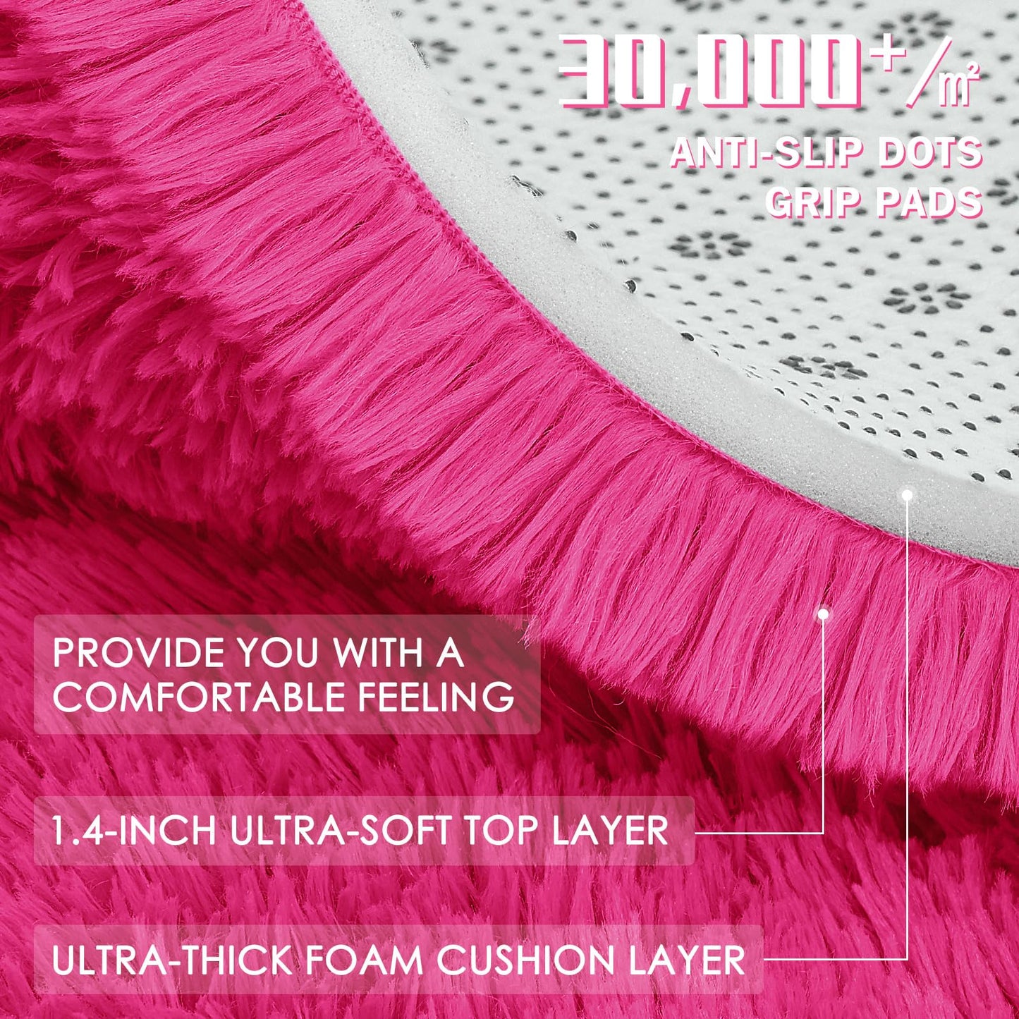 Hot Pink Area Rugs