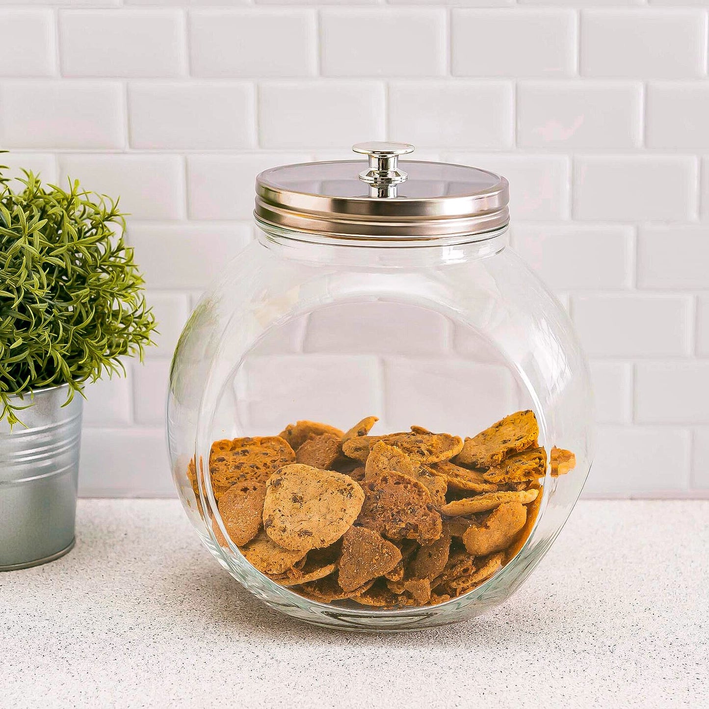 Glass Cookie Jars for Kitchen Counter