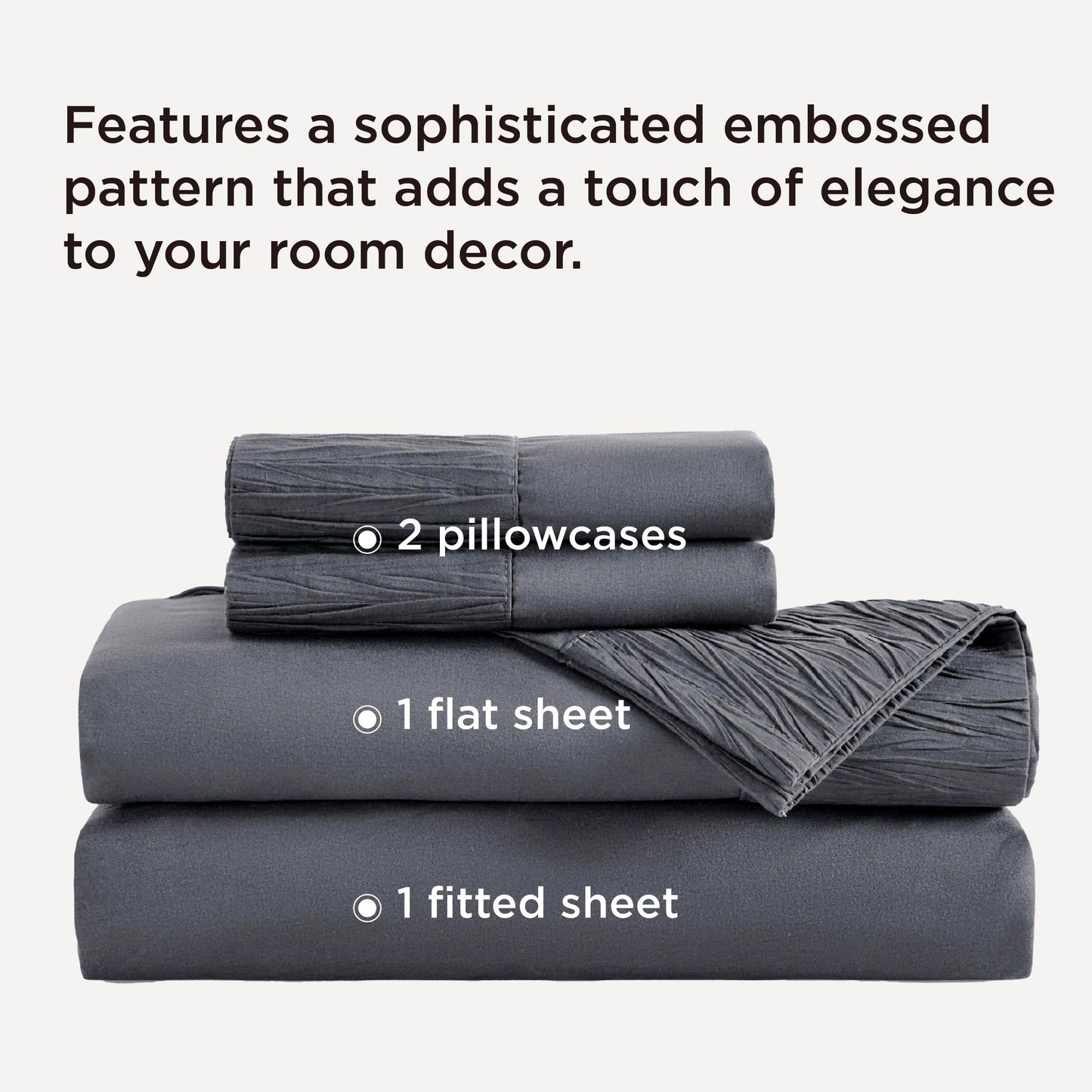 4 Pieces Luxury Bed Sheet Set