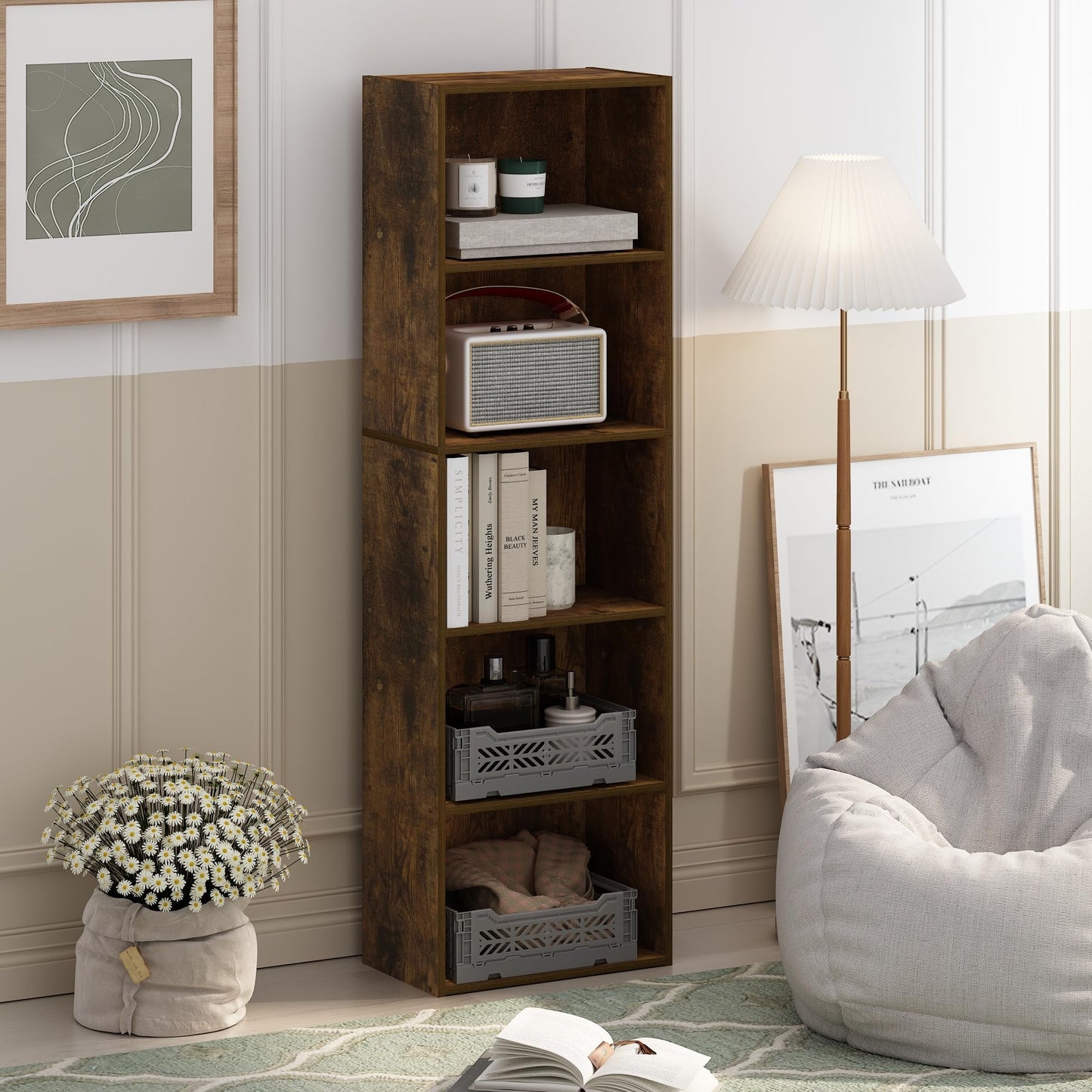 5-Tier Shelf Bookcase
