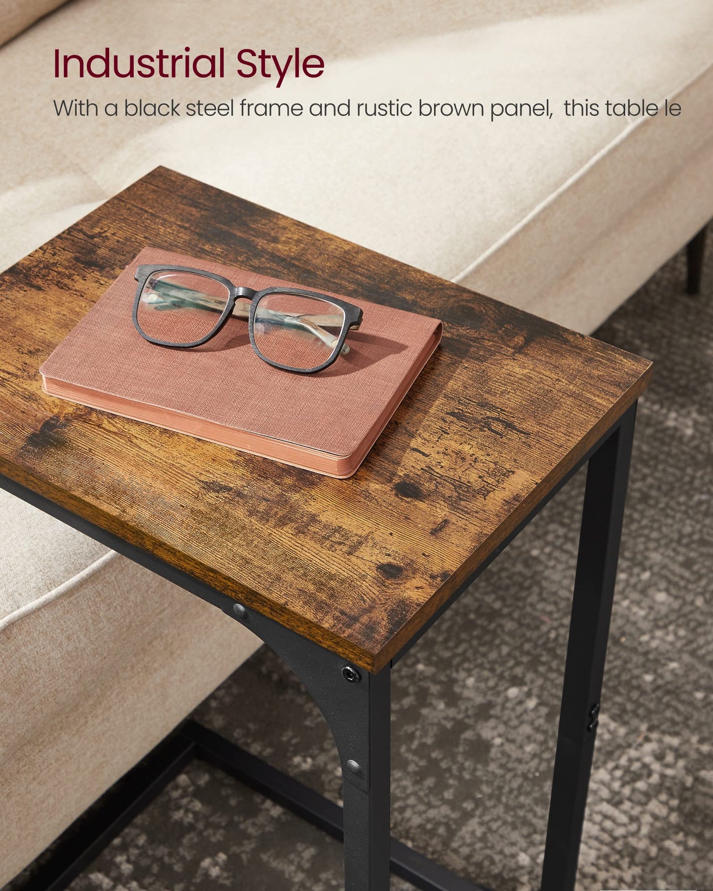 C-Shaped End Table
