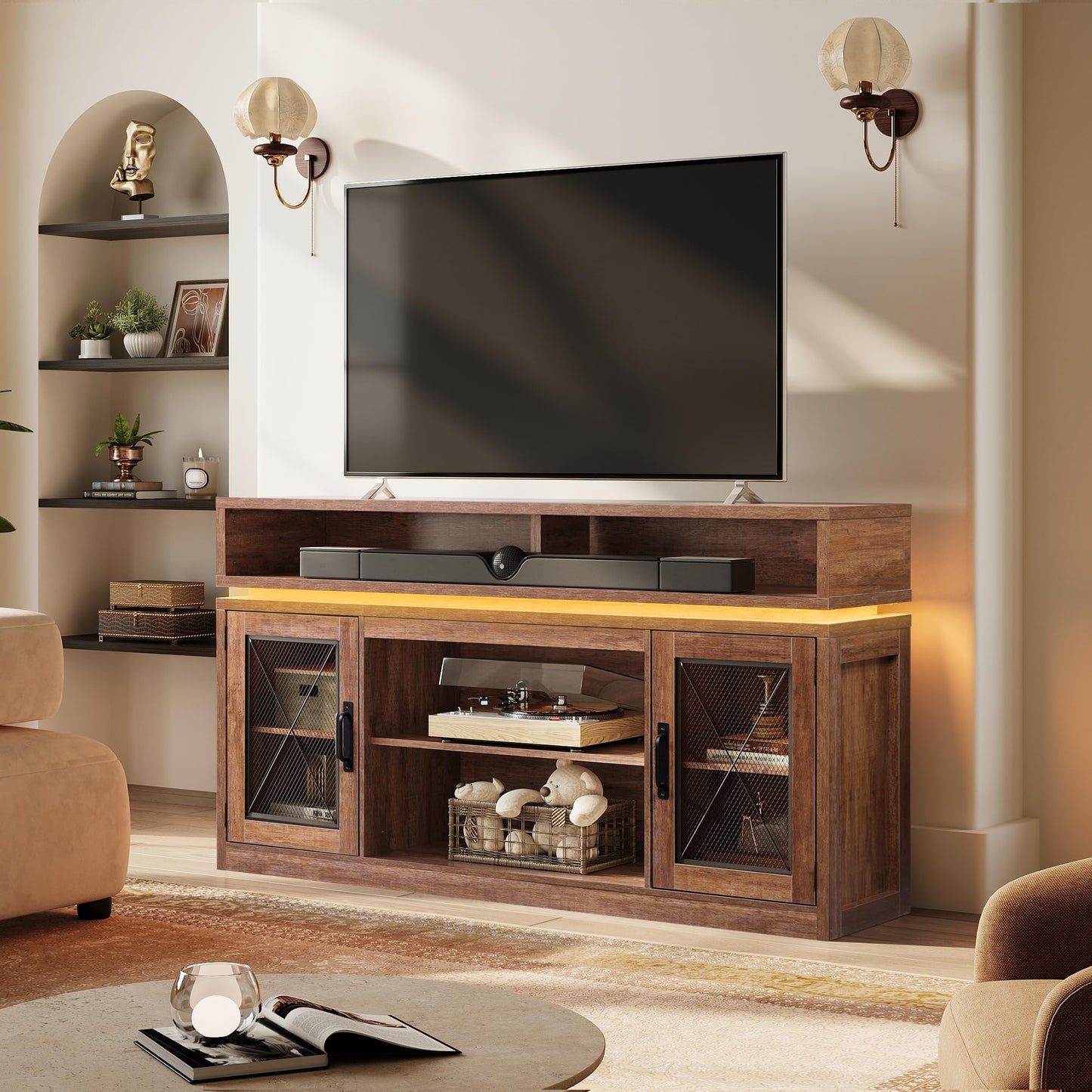 Rustic Brown TV Stand