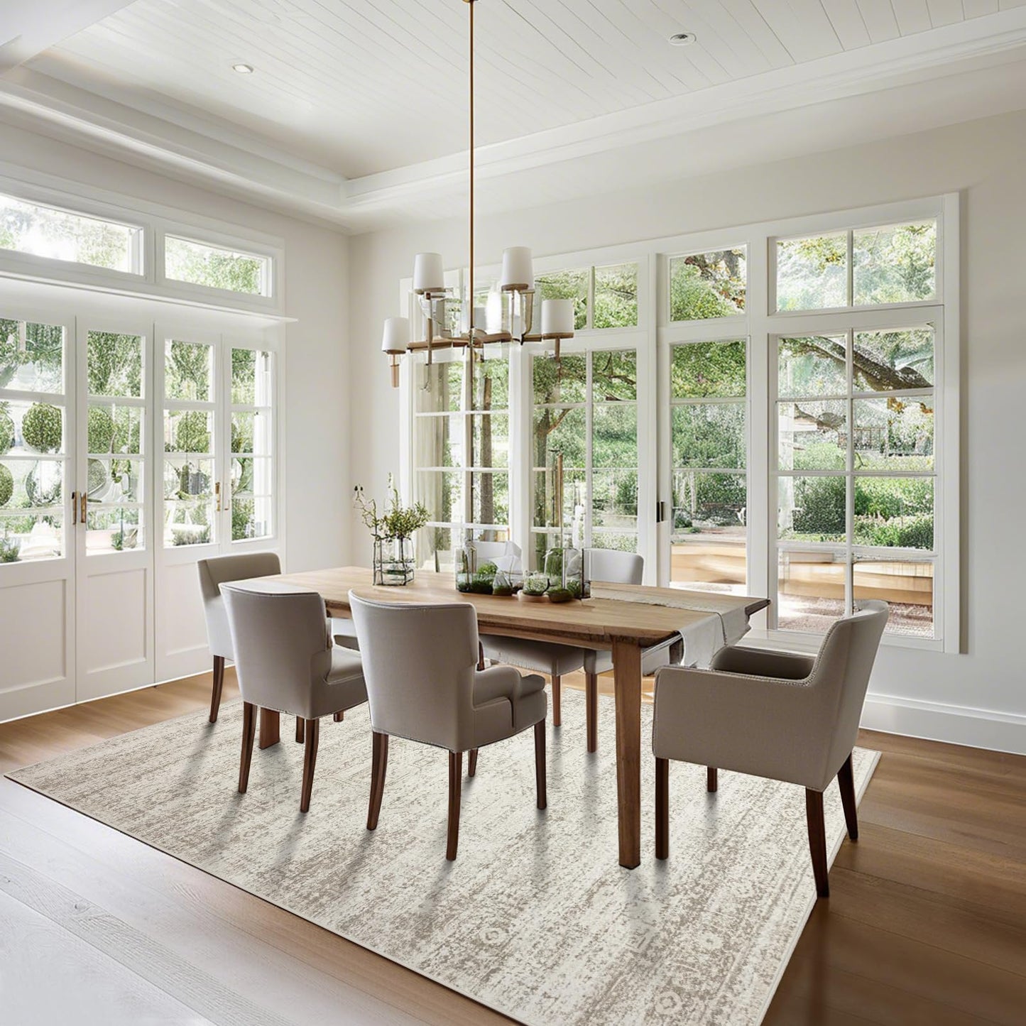 Beige-ivory-cream-brown-camel Area Rugs