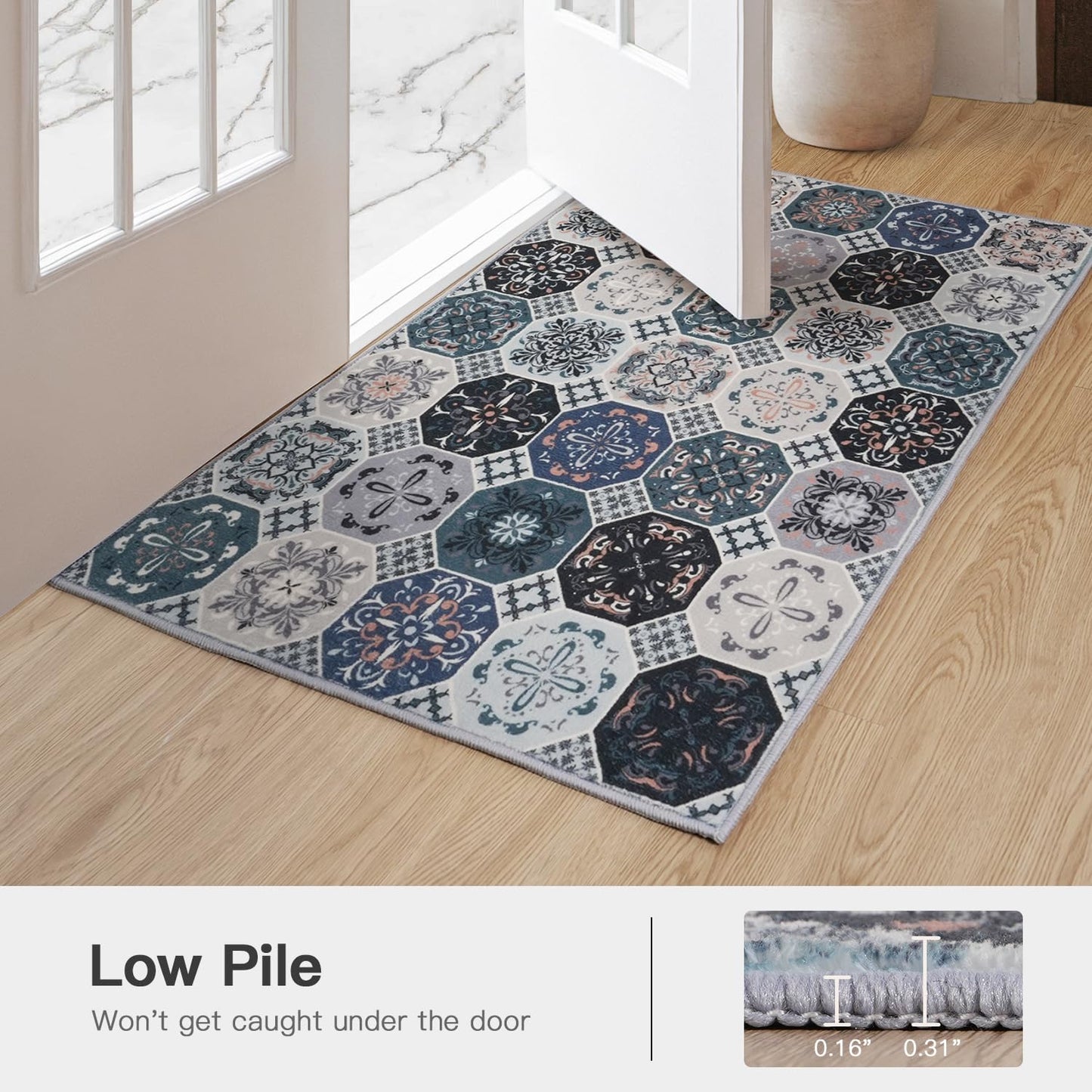 Moroccan Blue Area Rugs
