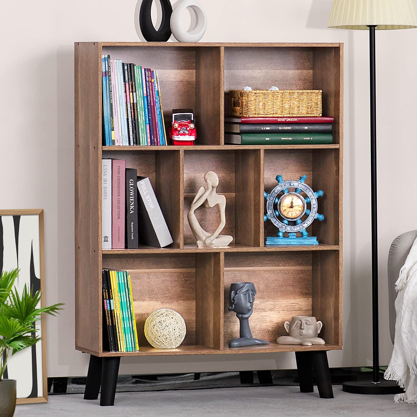 Gray Bookshelf