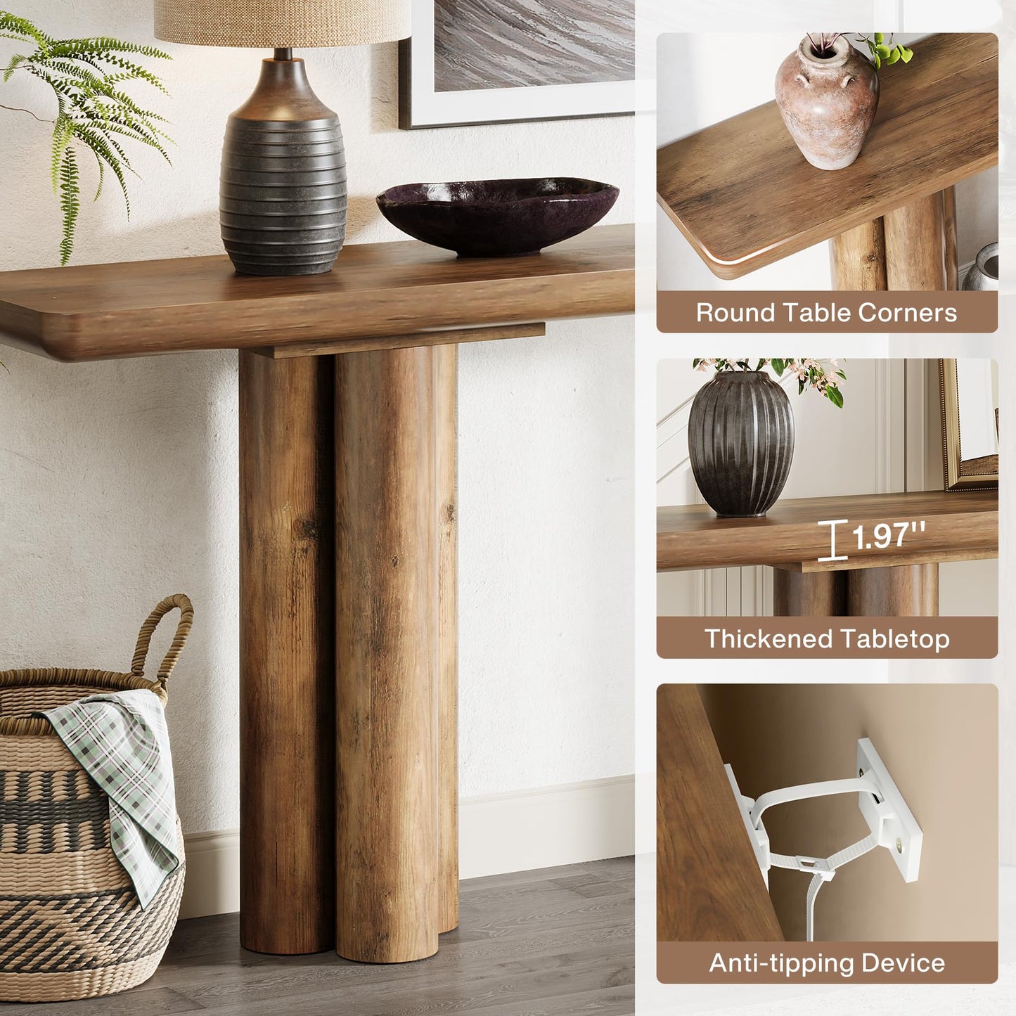 Farmhouse Sofa Console Table