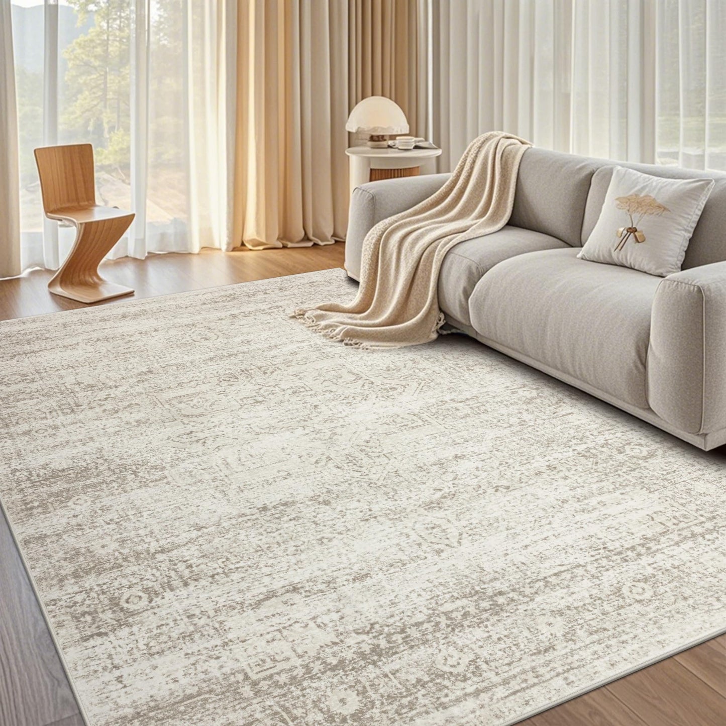 Beige-ivory-cream-brown-camel Area Rugs