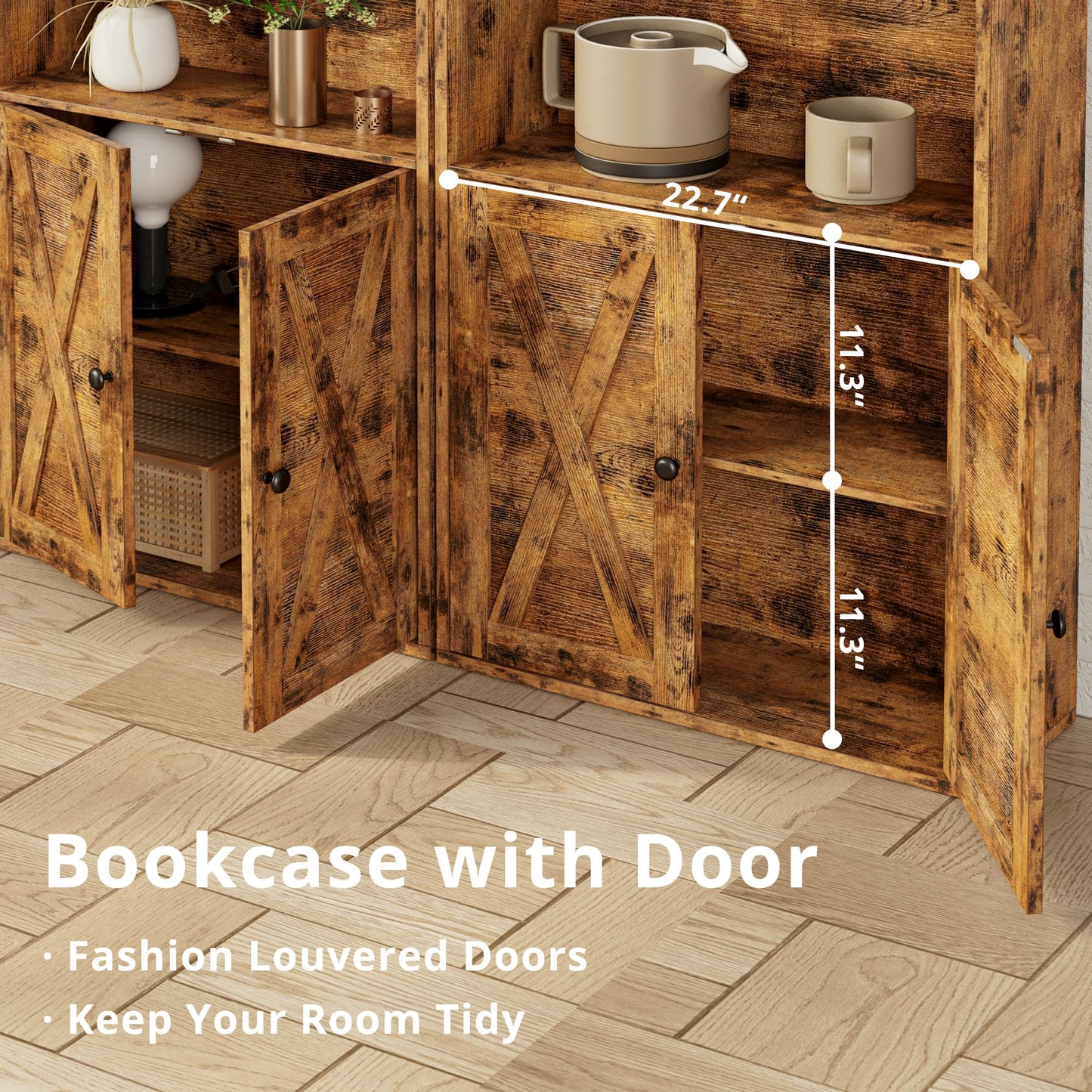 Vintage Brown Bookshelf